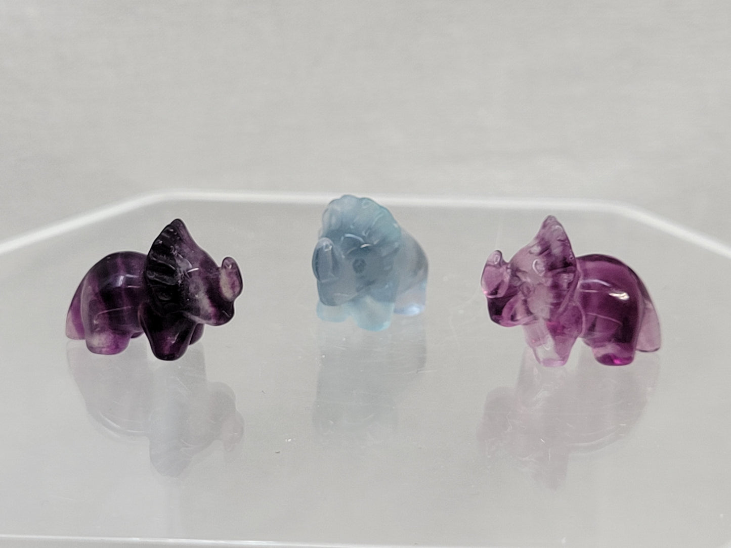 Fluorite mini - Triceratops