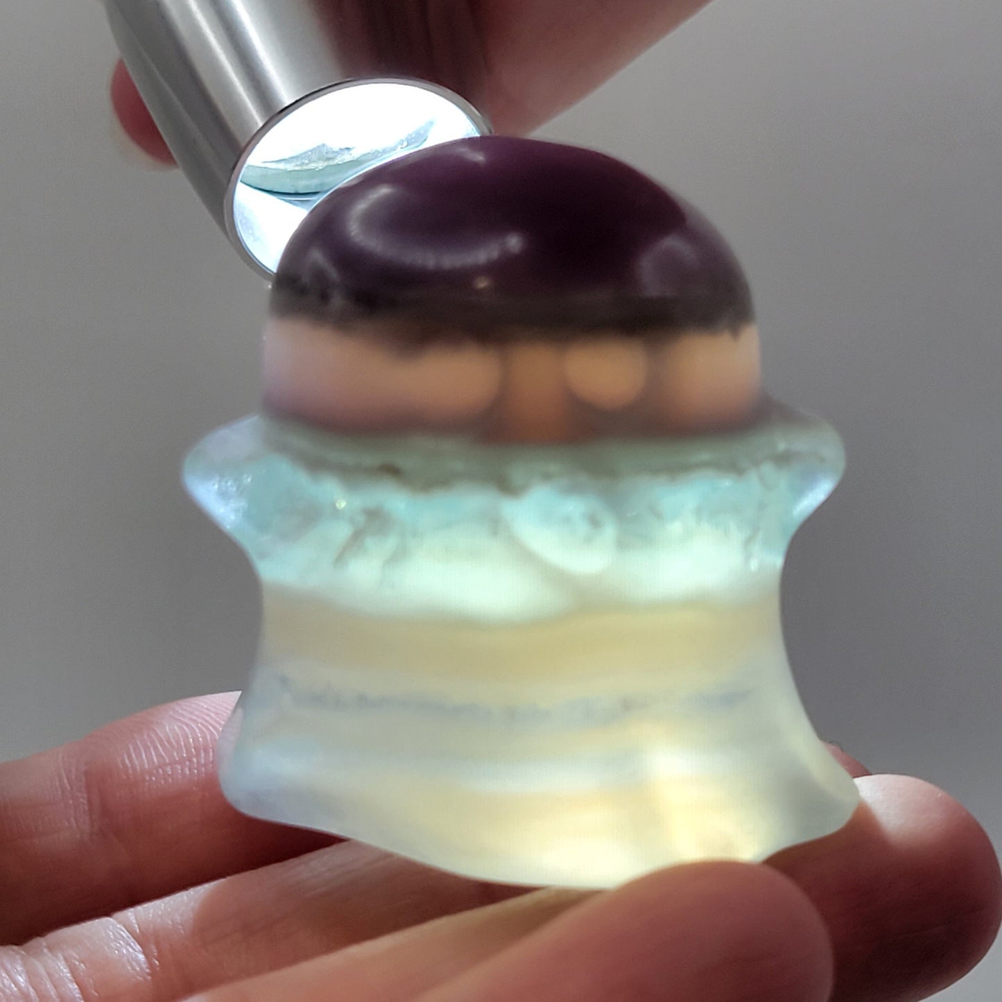 Fluorite ghost carving