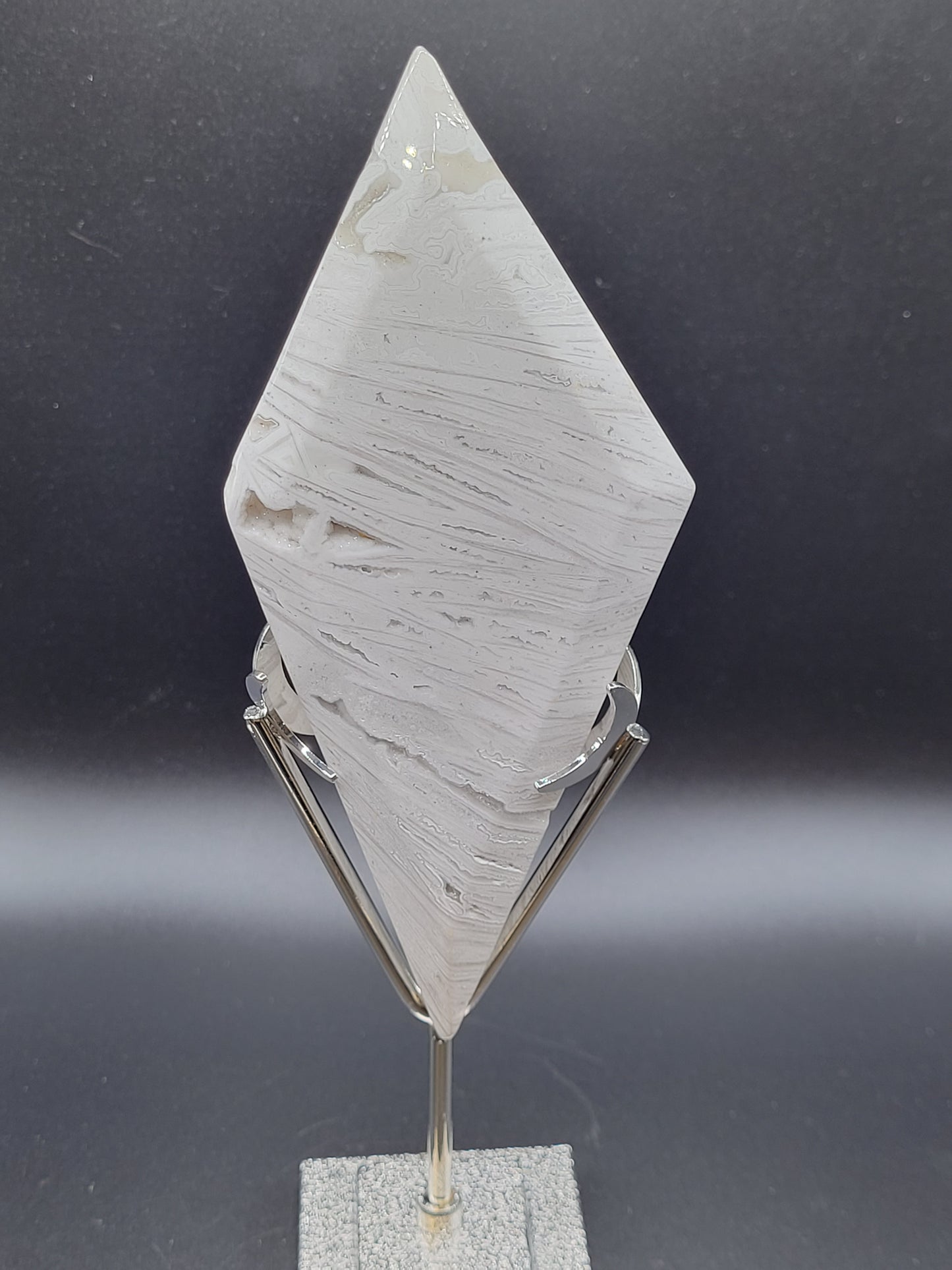 White Lace Diamond on stand