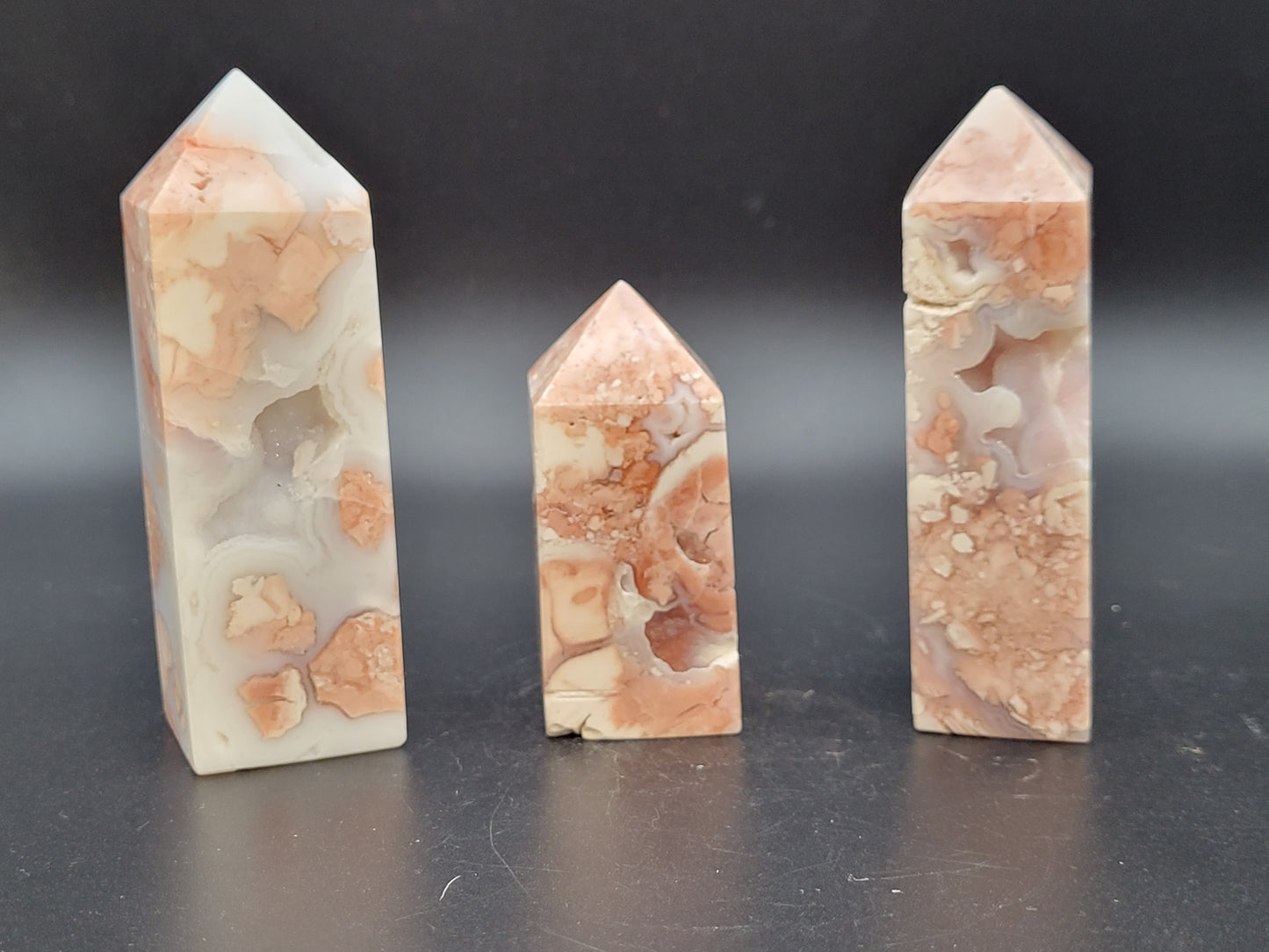 Cotton Candy Agate tower