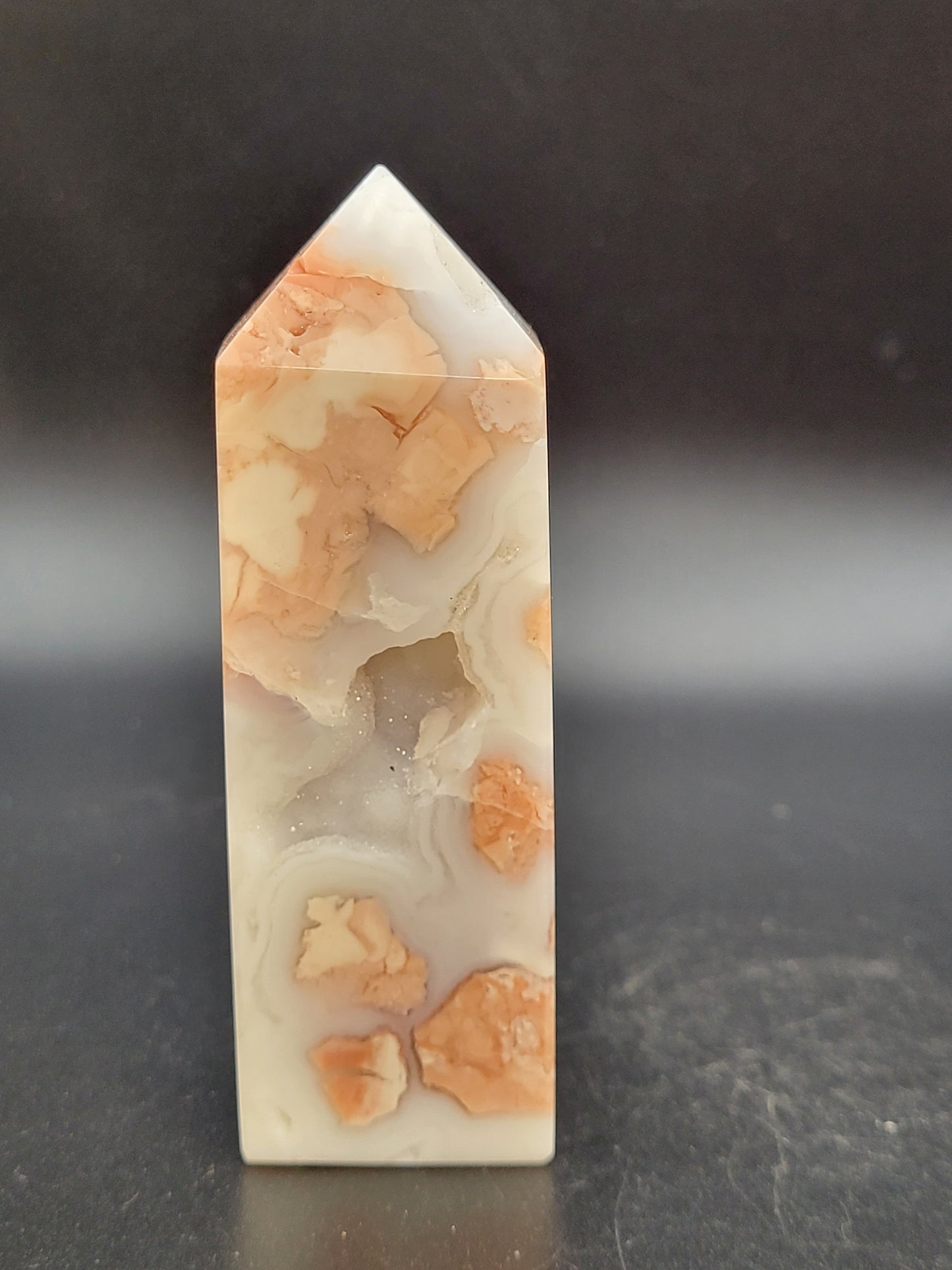 Cotton Candy Agate tower