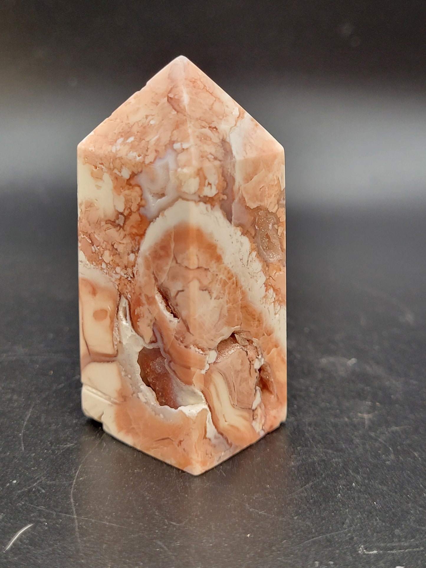 Cotton Candy Agate tower