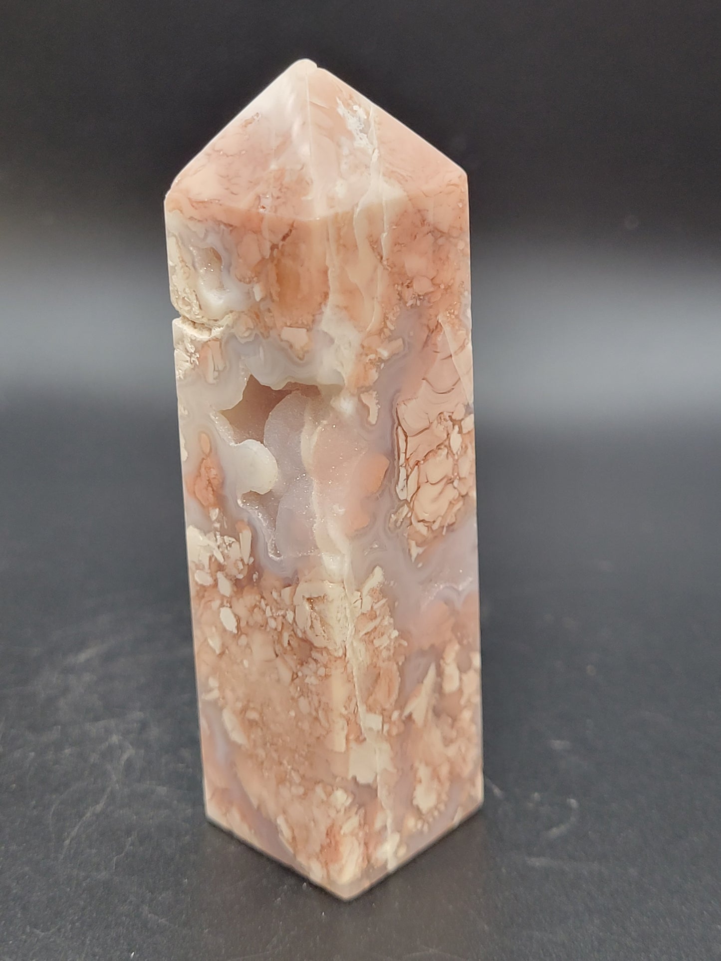Cotton Candy Agate tower