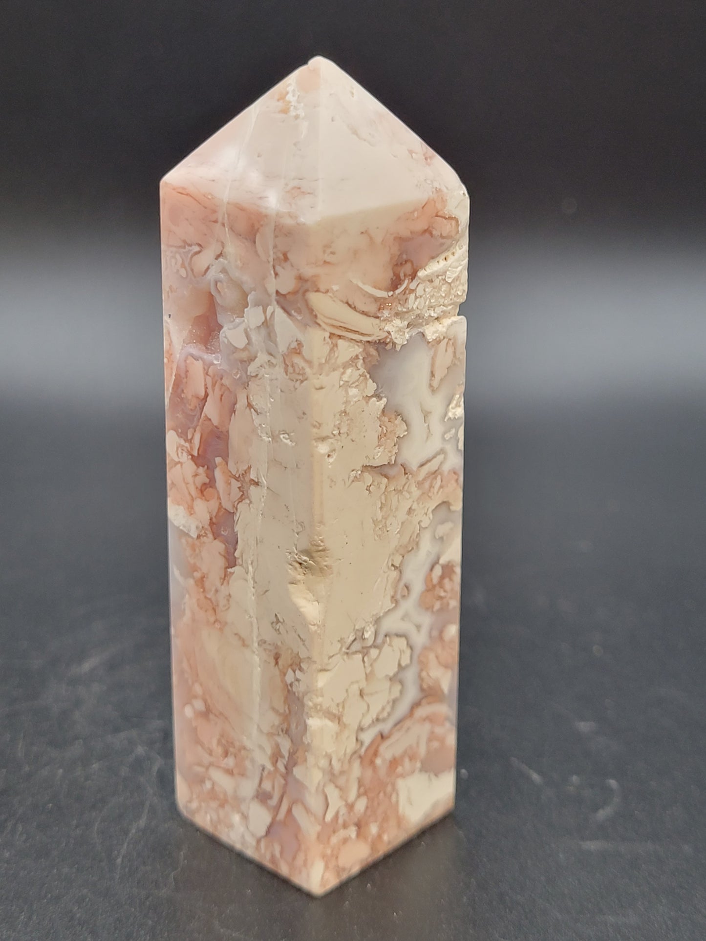Cotton Candy Agate tower