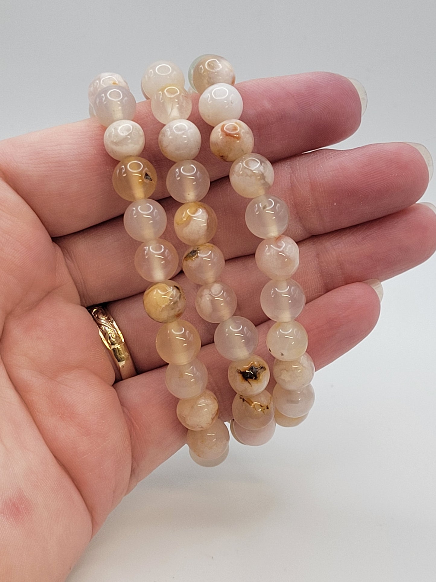 Flower Agate bracelet