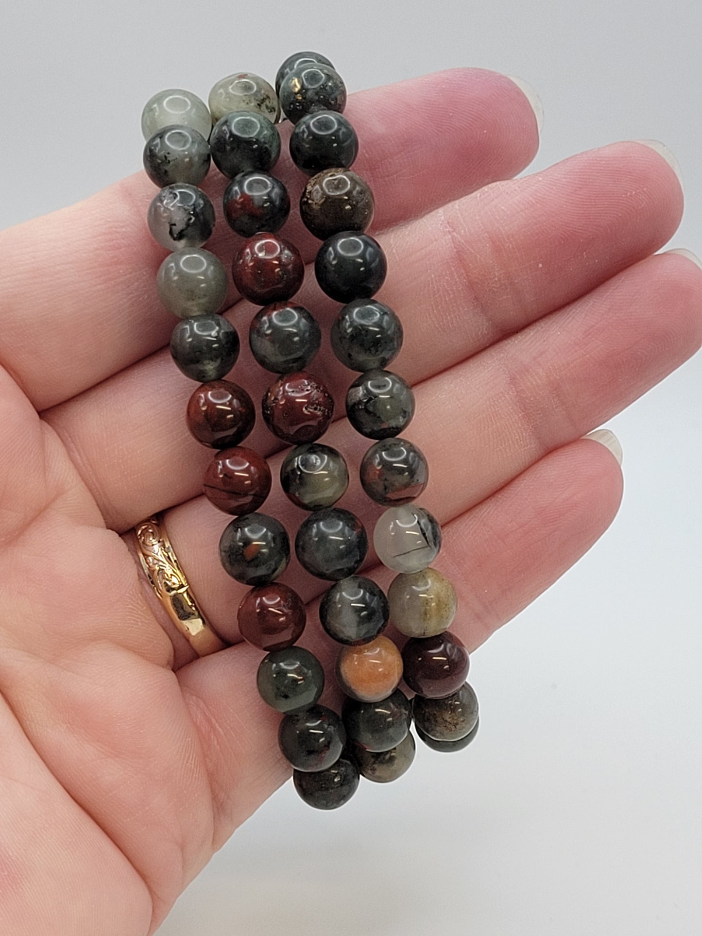 African Bloodstone bracelets