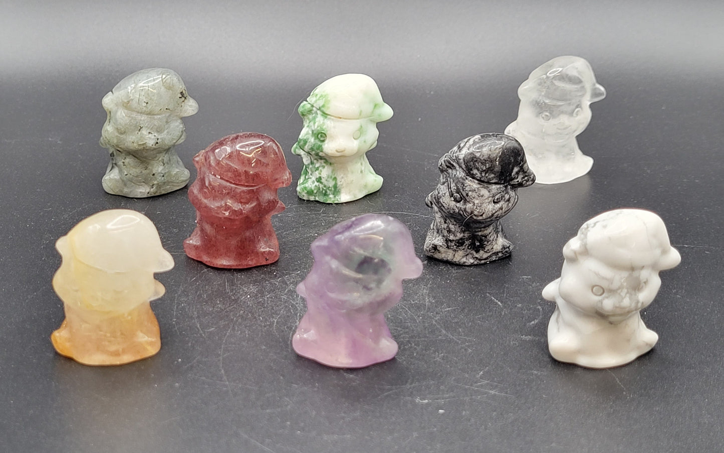 Holiday kitty carvings