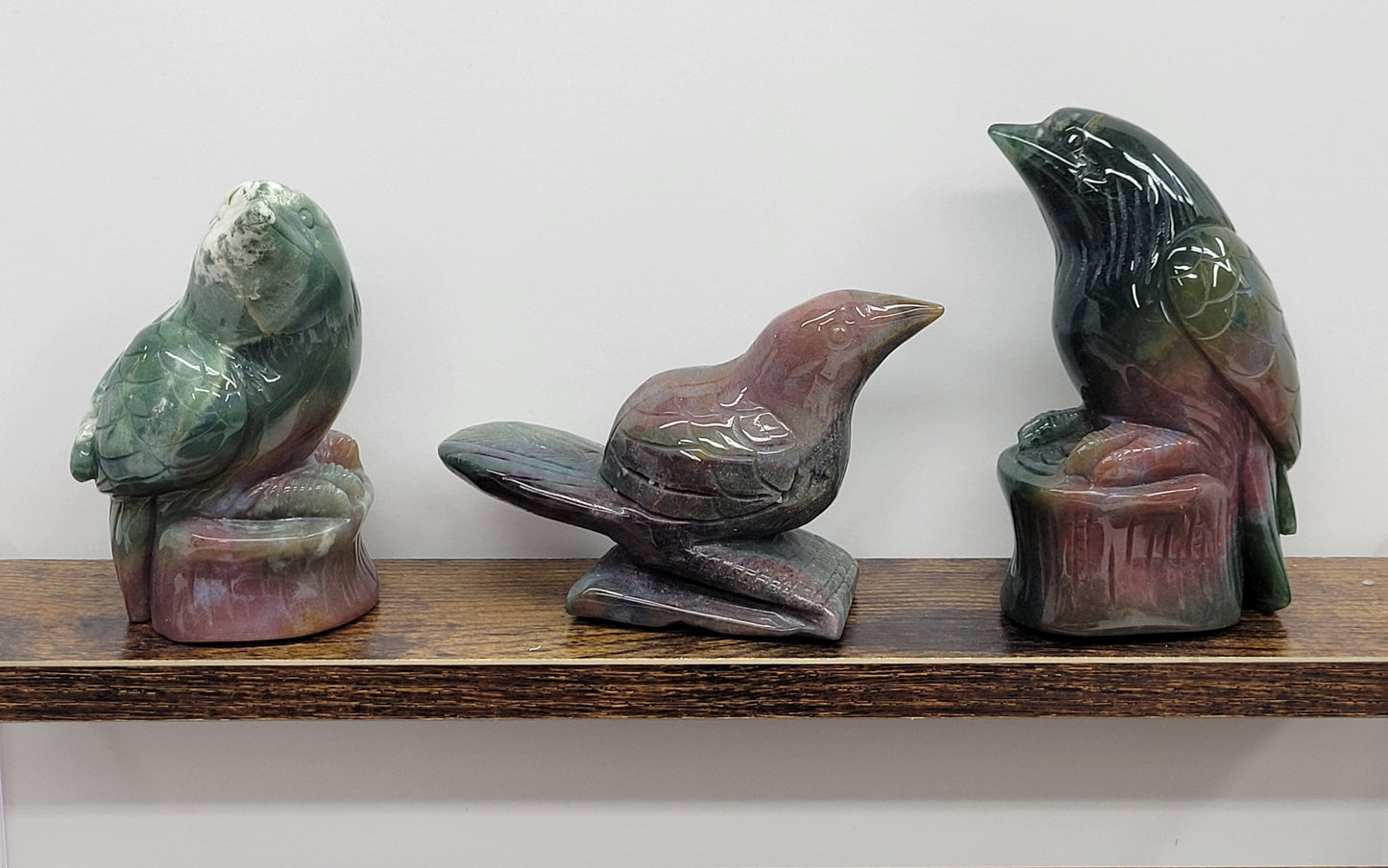 Bird carvings - Ocean Jasper (medium)