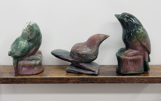 Bird carvings - Ocean Jasper (medium)