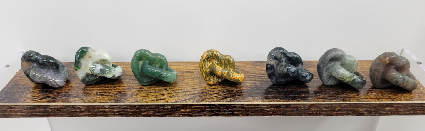 Double heart carving