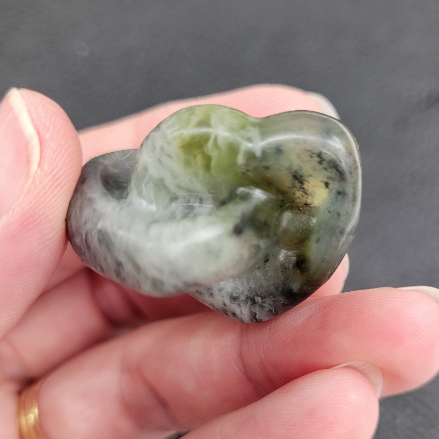 Double heart carving