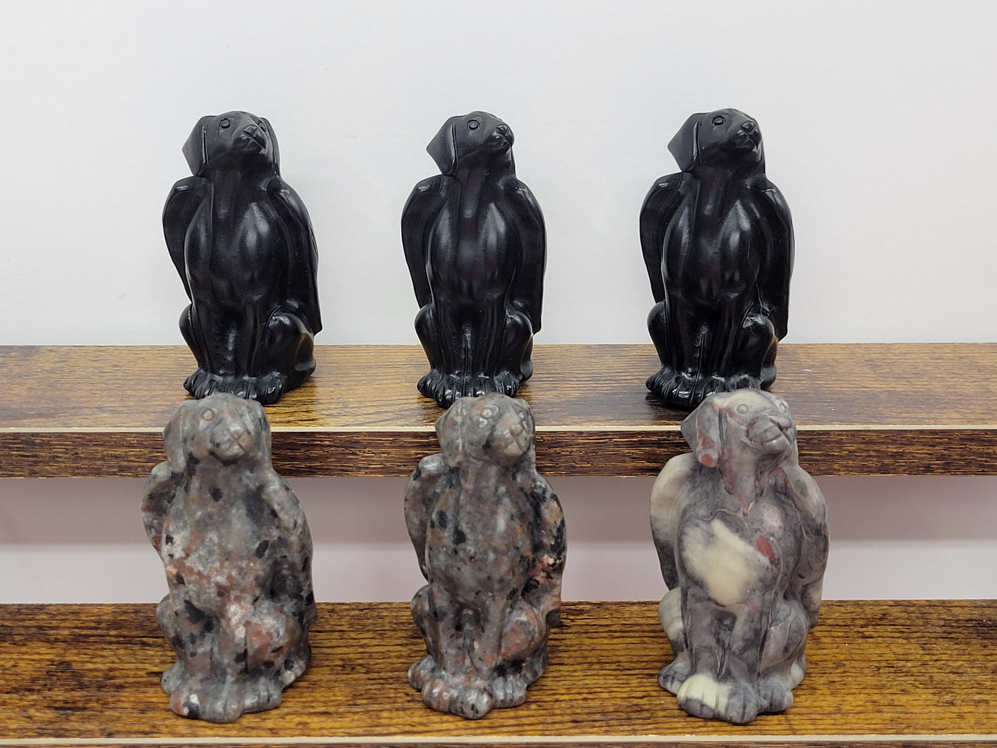 Dog carving - Angel dog