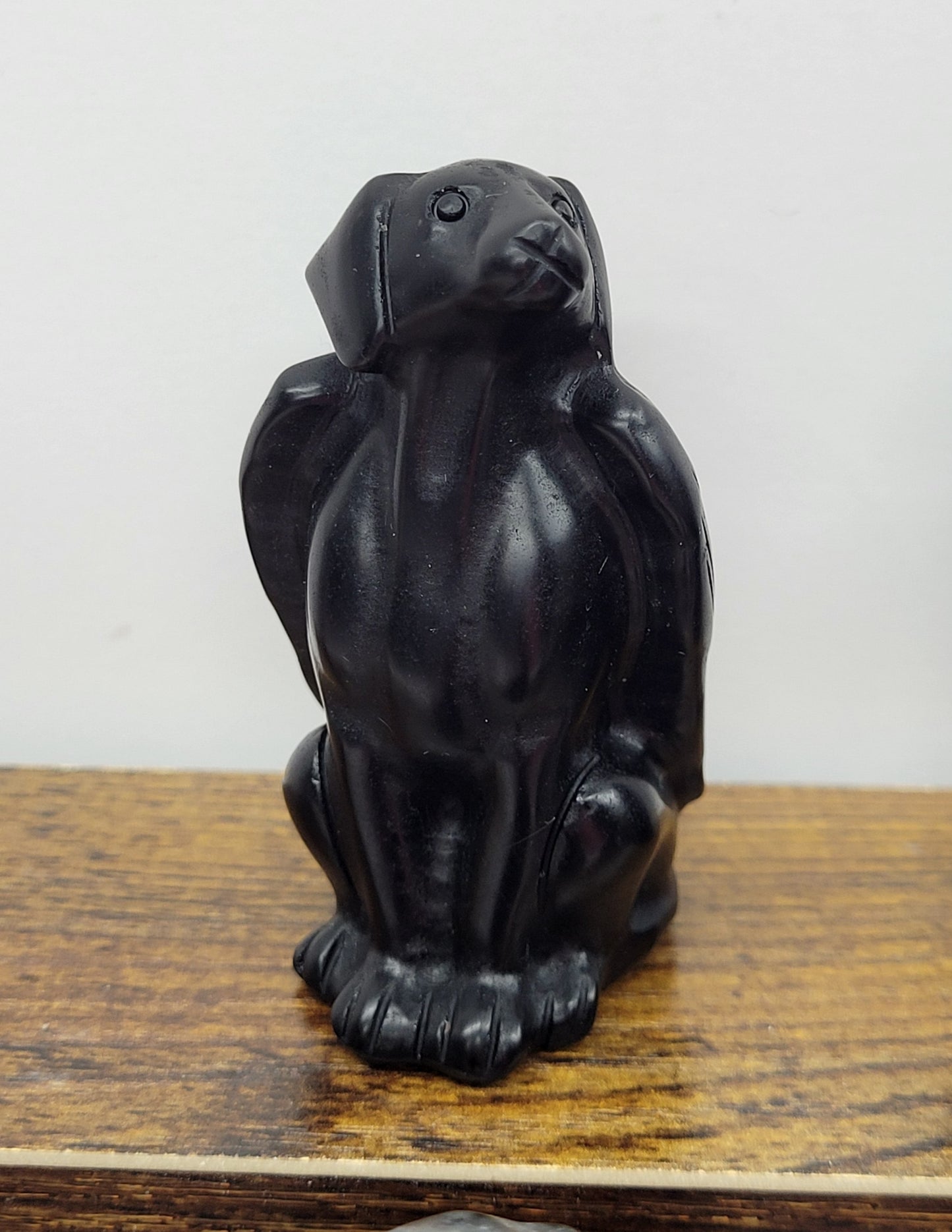 Dog carving - Angel dog