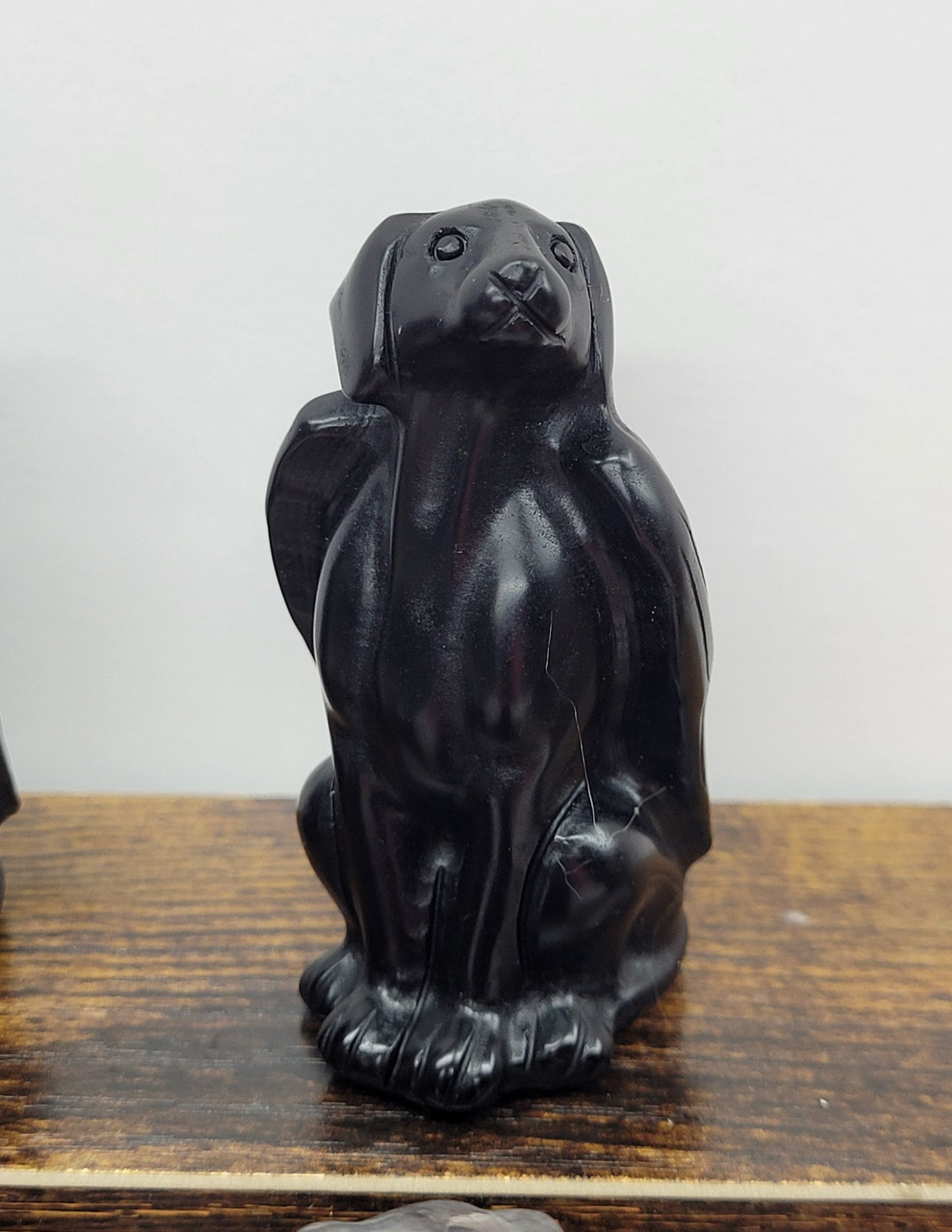 Dog carving - Angel dog