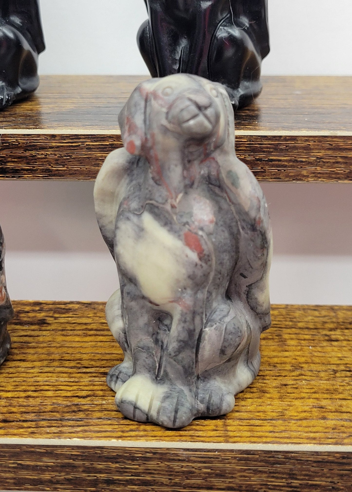 Dog carving - Angel dog