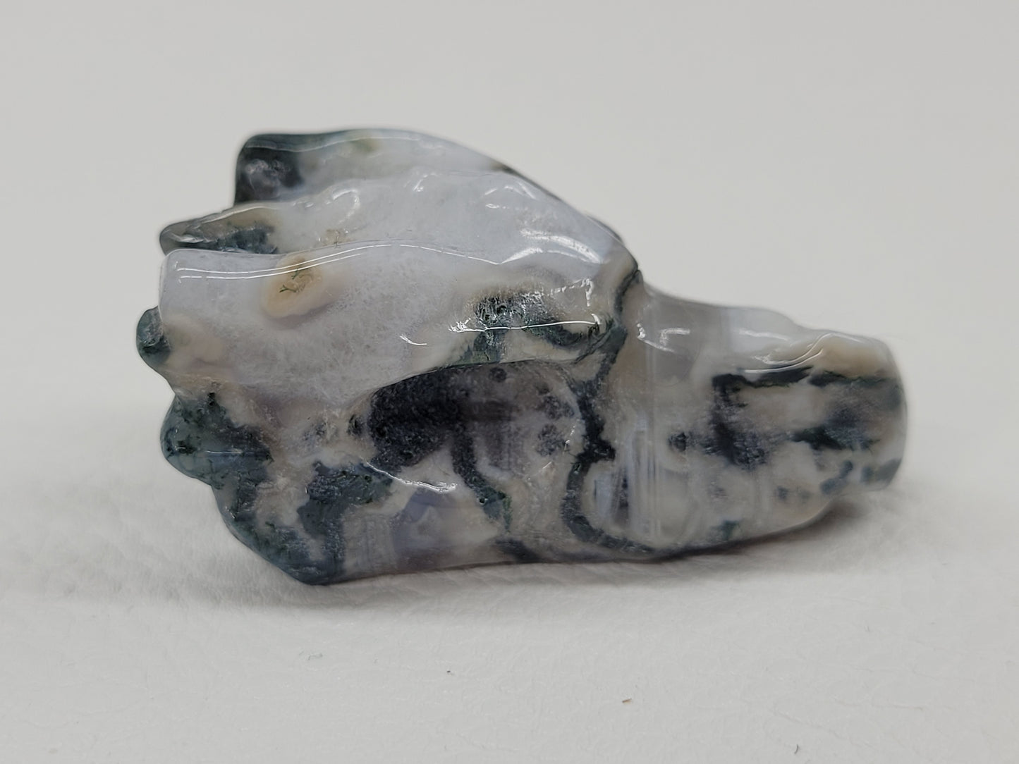 Dragon head - Moss Agate (M)