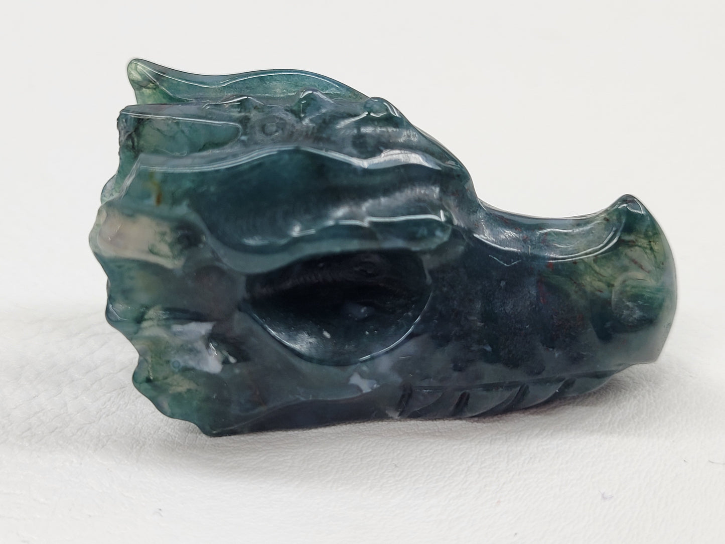 Dragon head - Moss Agate (M)