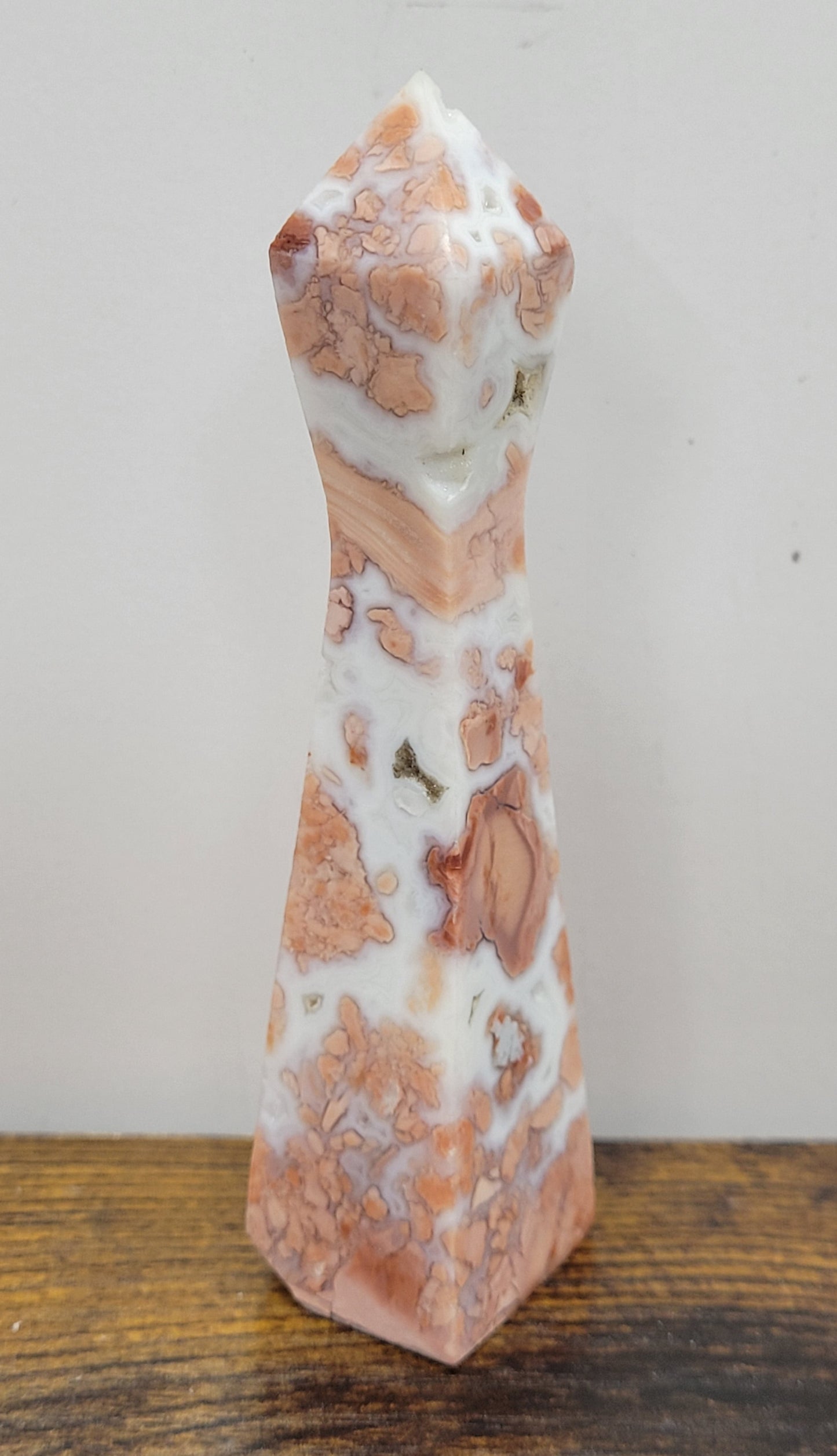 Cotton Candy Agate tower