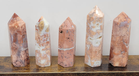 Cotton Candy Agate tower