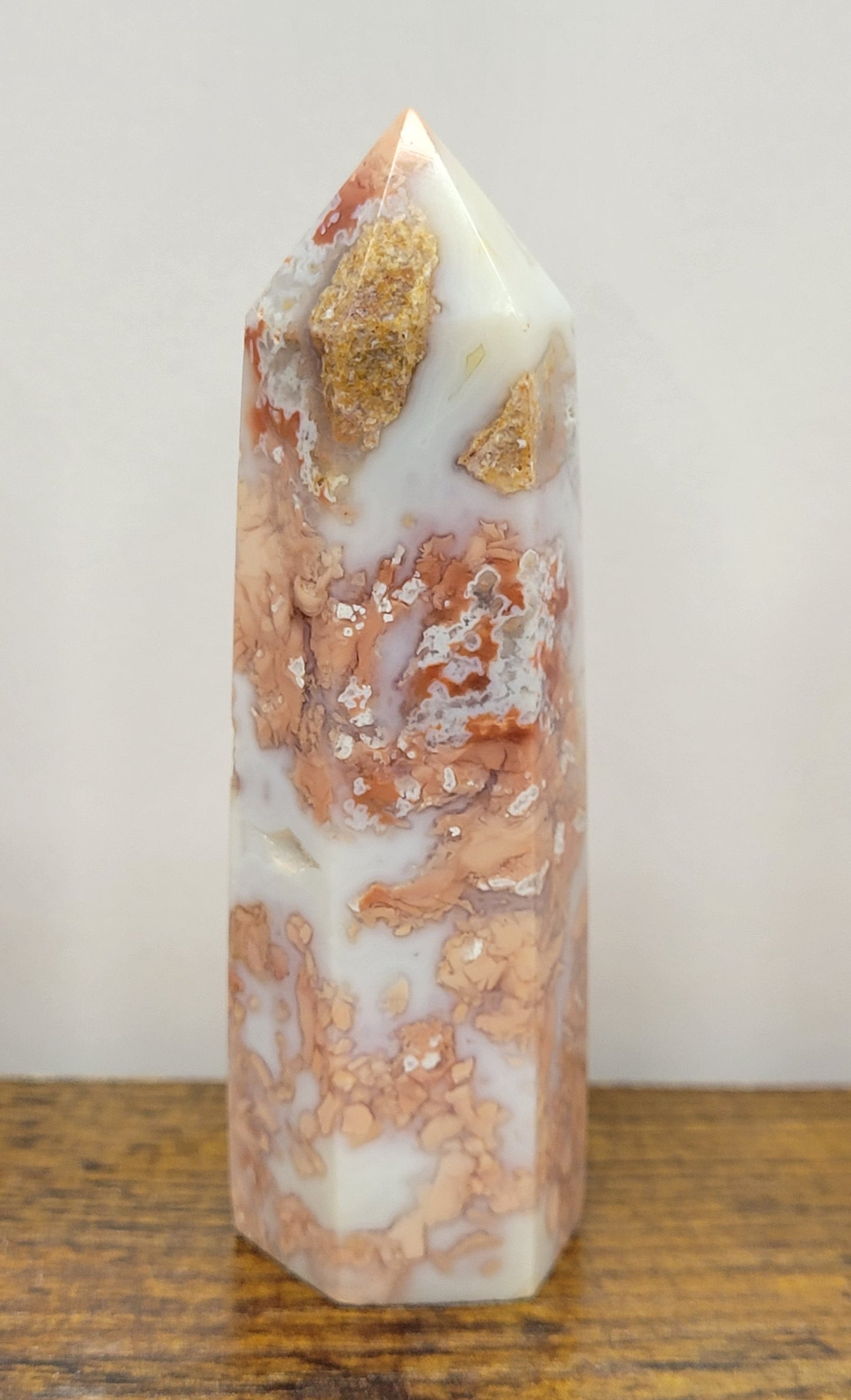 Cotton Candy Agate tower