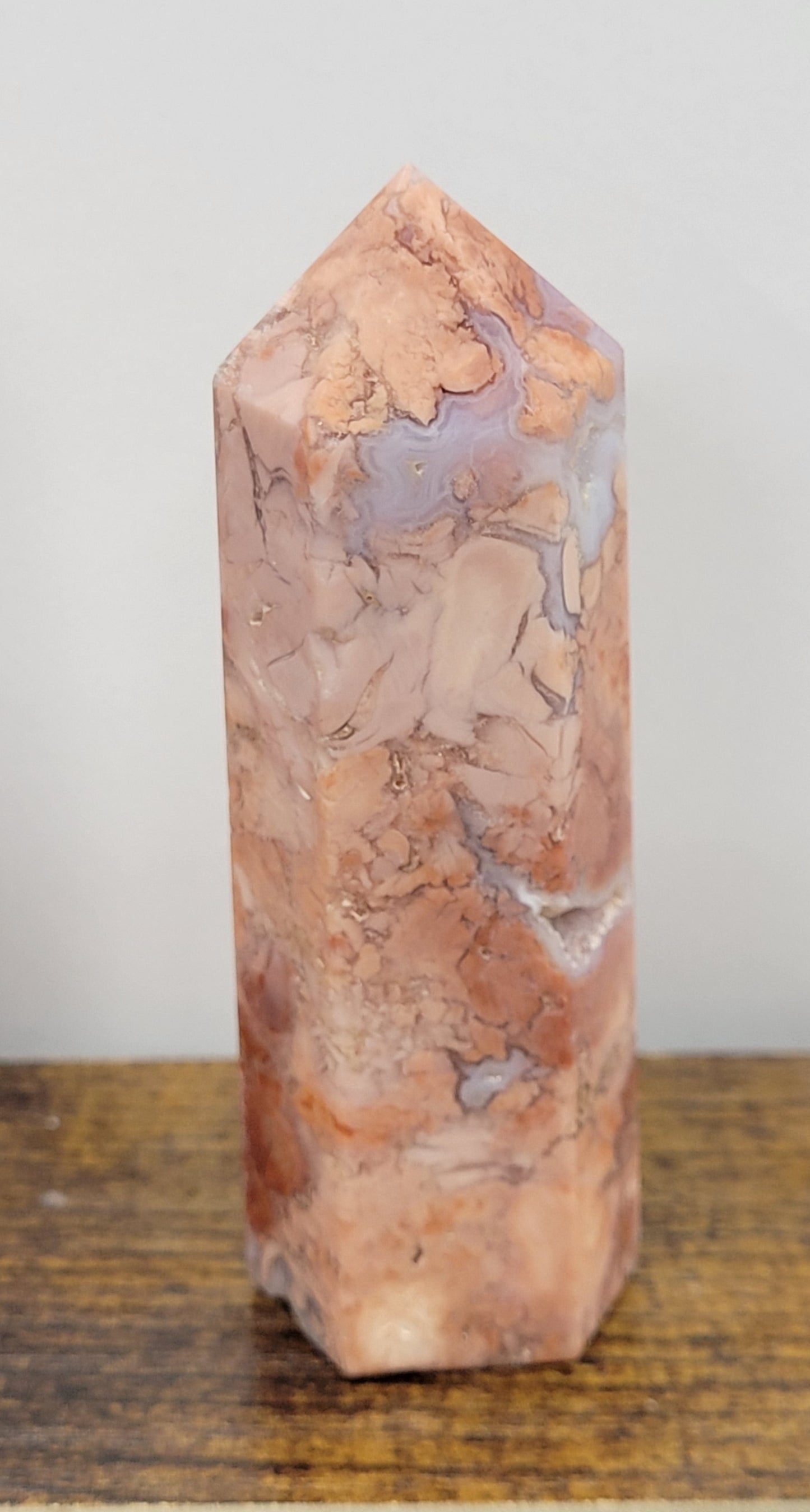 Cotton Candy Agate tower