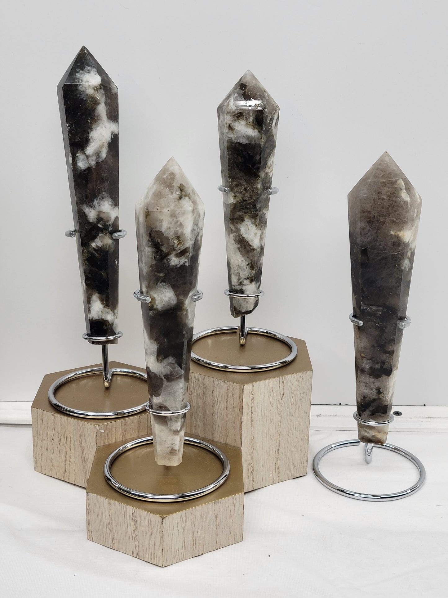 Smoky Quartz w/ Mica wand