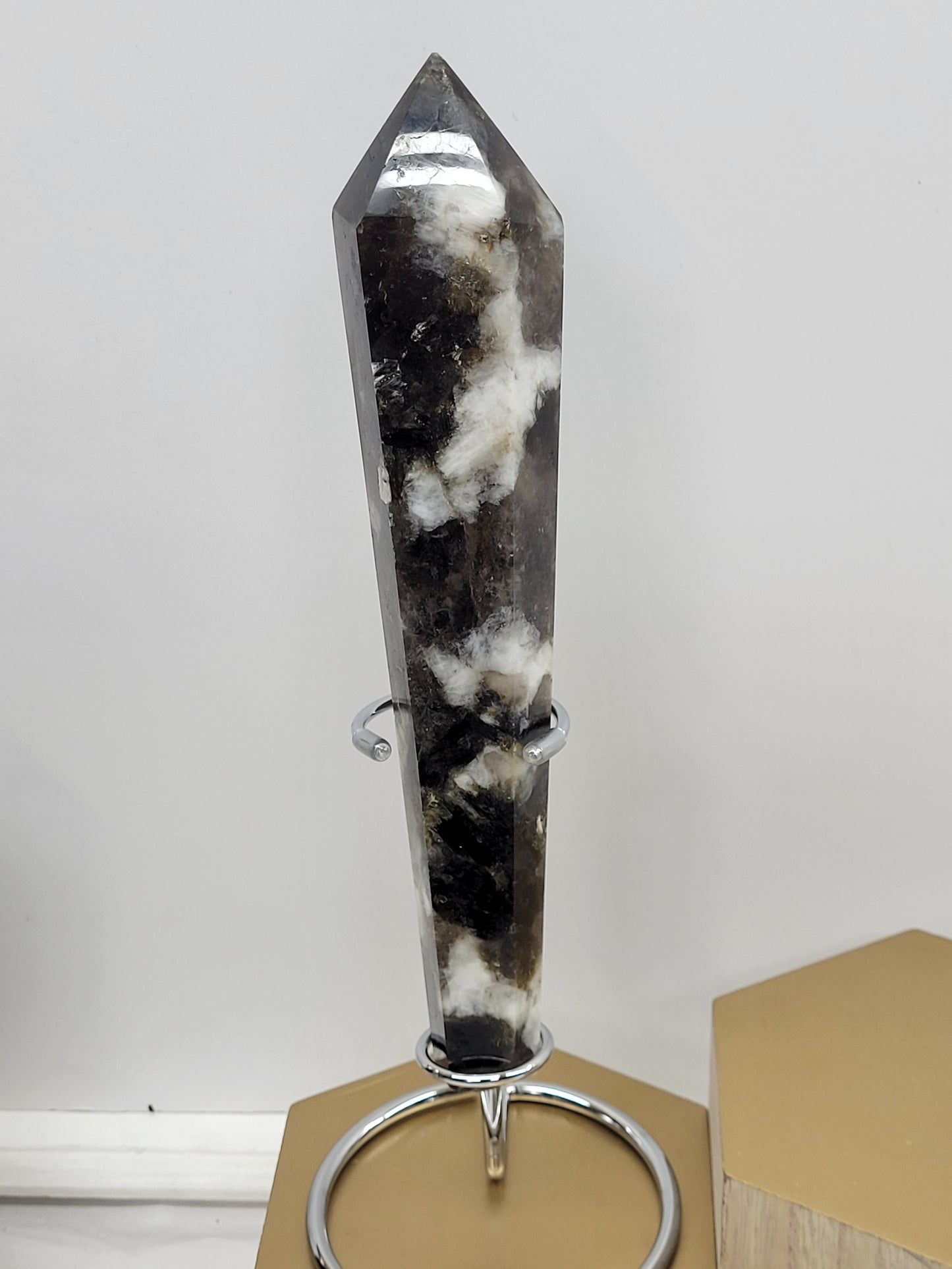 Smoky Quartz w/ Mica wand