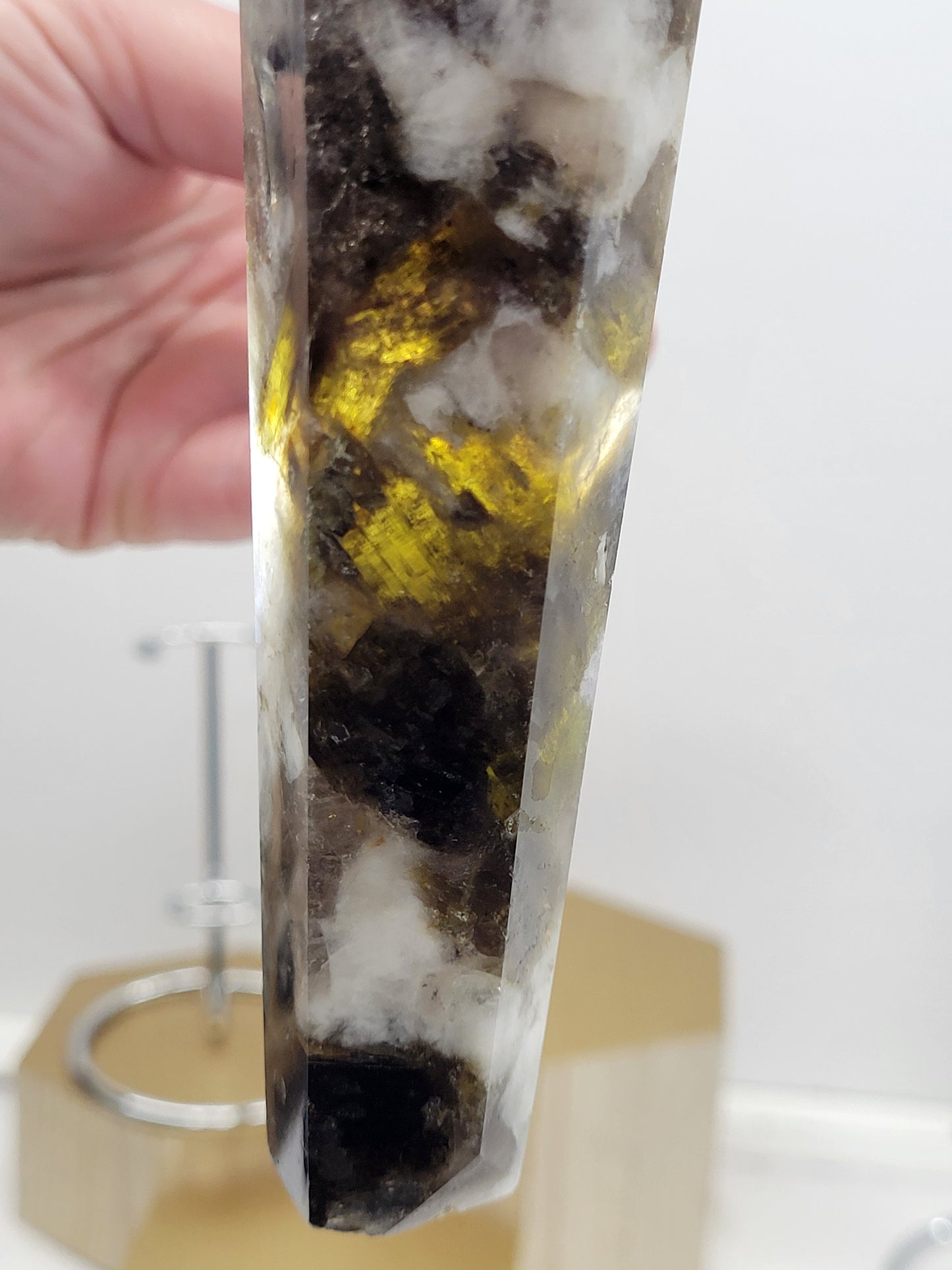 Smoky Quartz w/ Mica wand