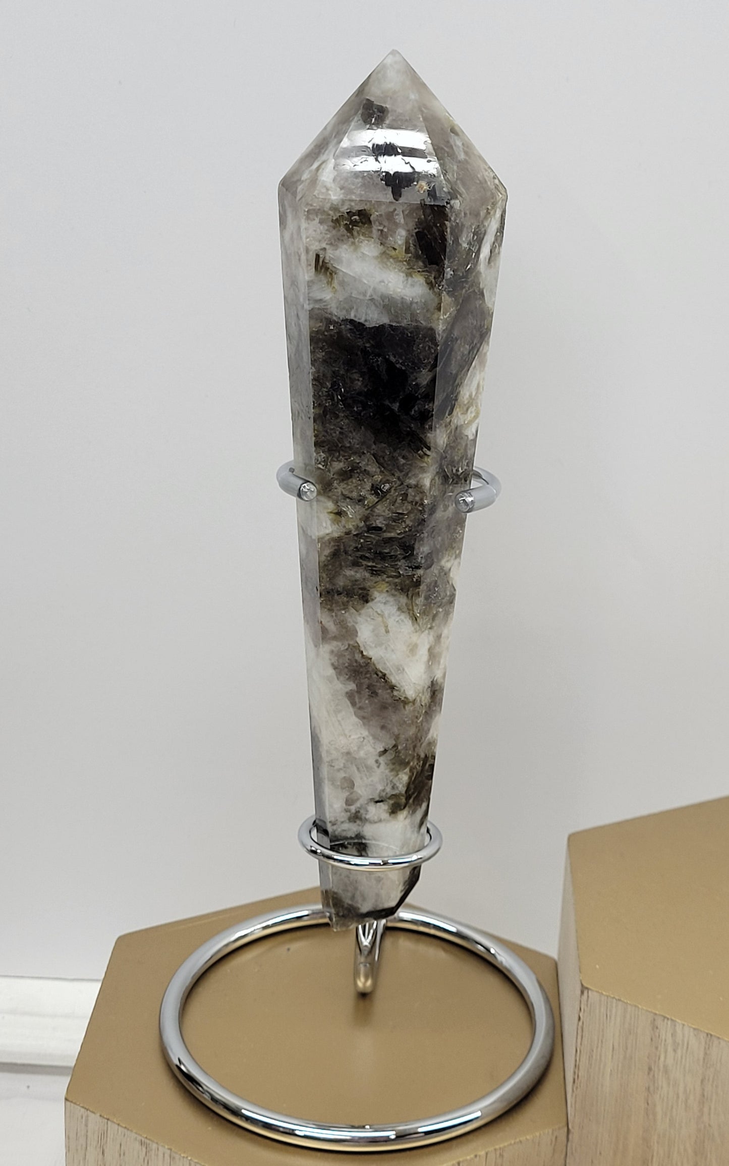 Smoky Quartz w/ Mica wand