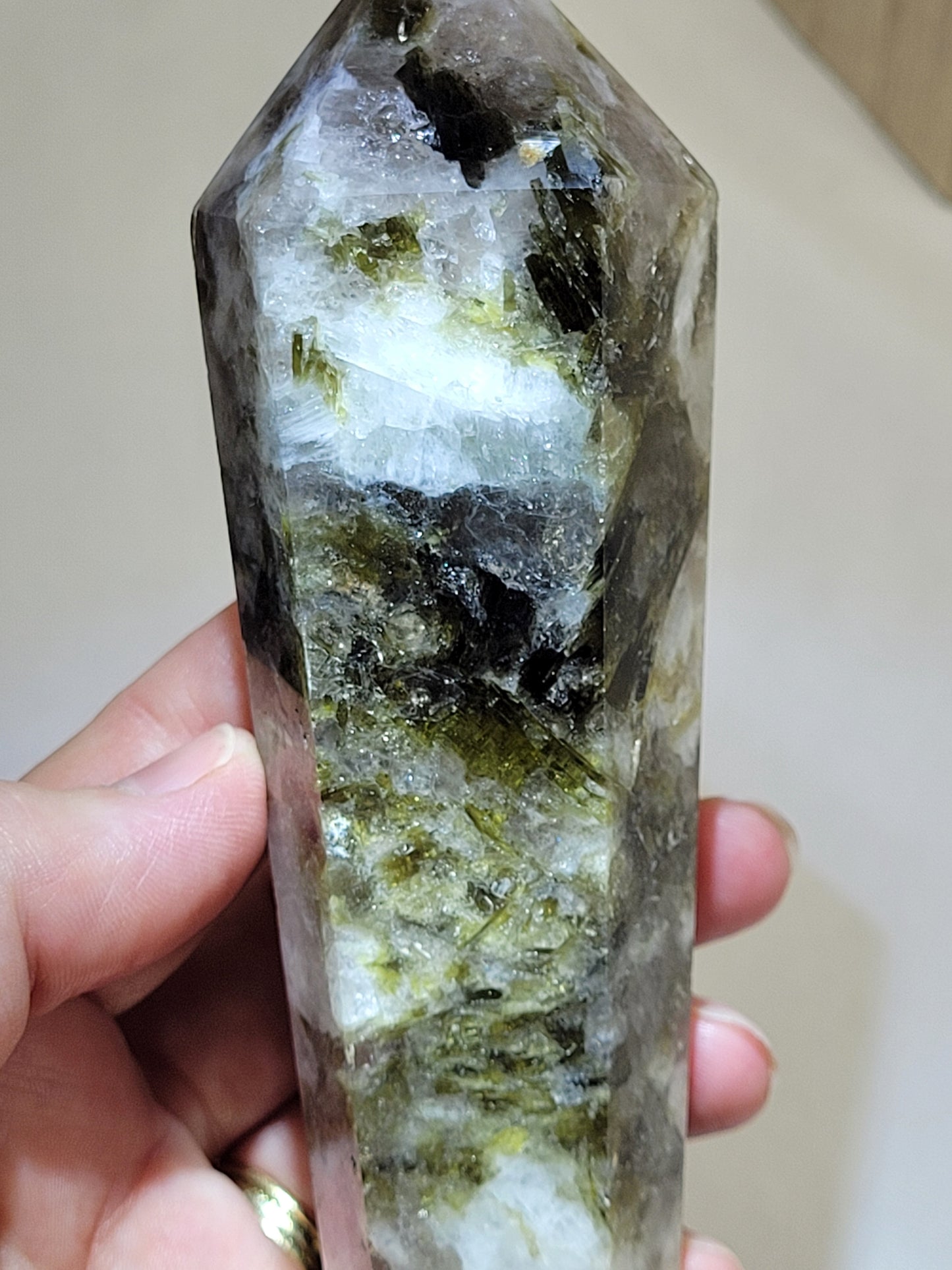 Smoky Quartz w/ Mica wand