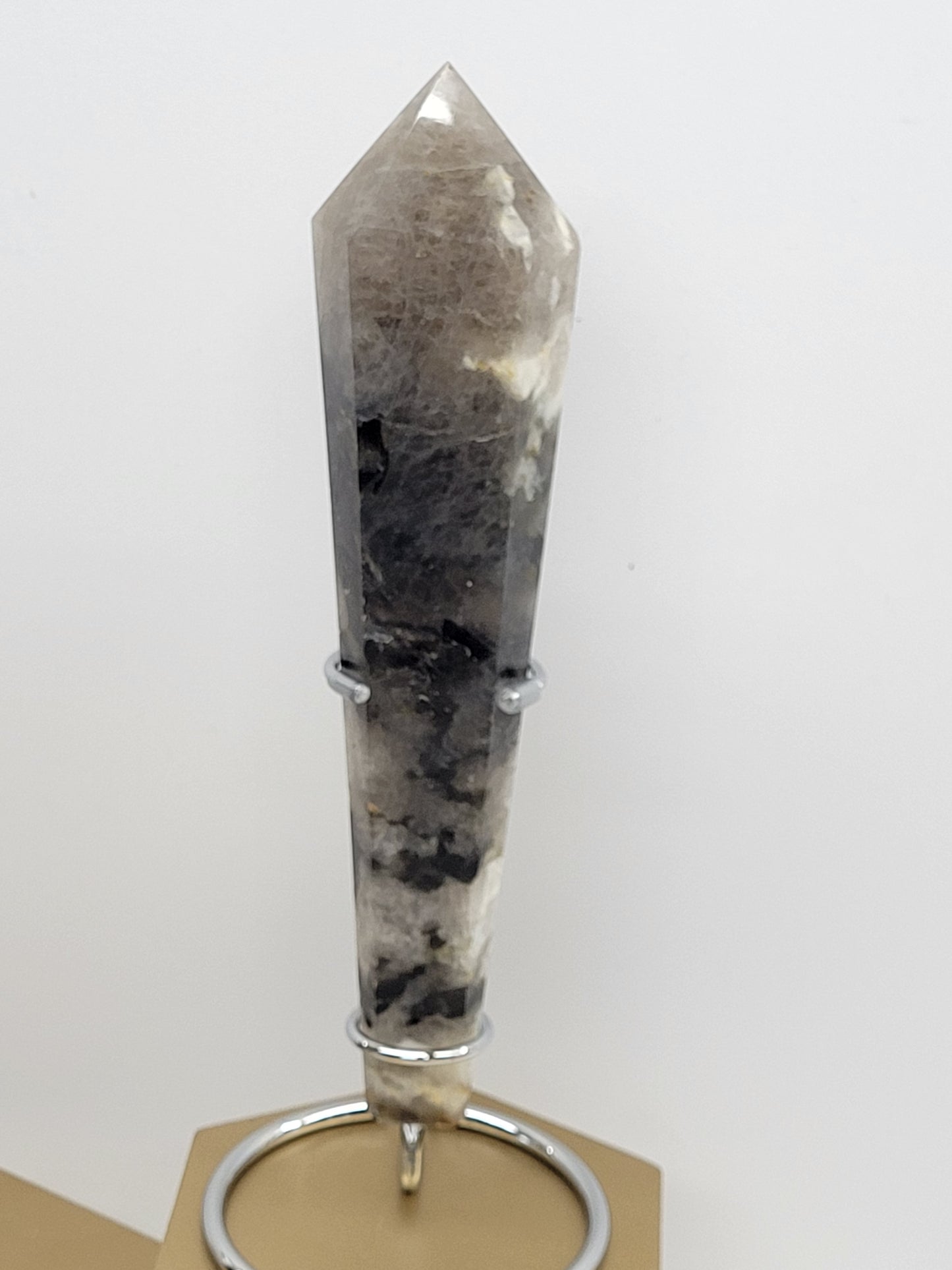 Smoky Quartz w/ Mica wand