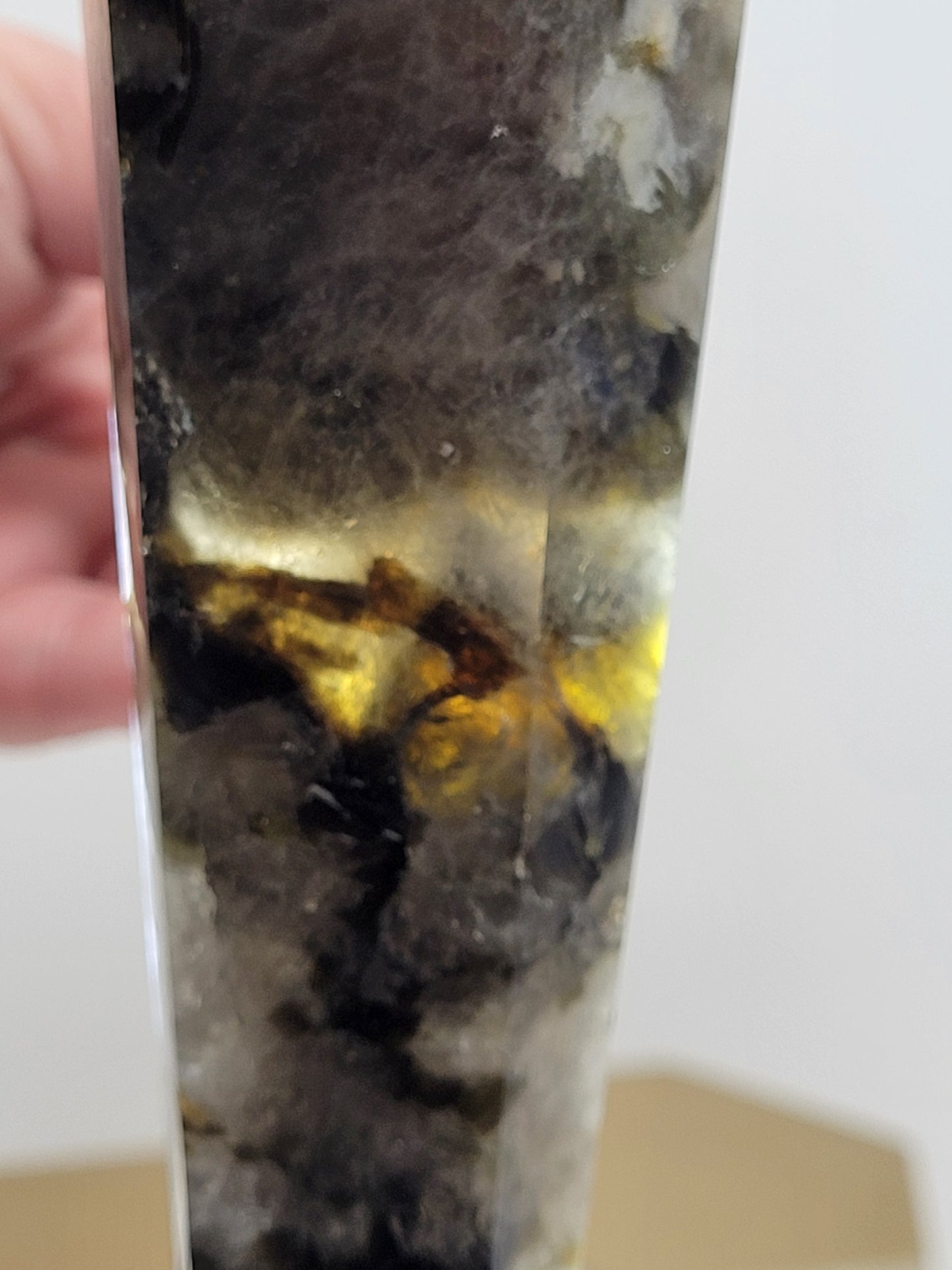 Smoky Quartz w/ Mica wand