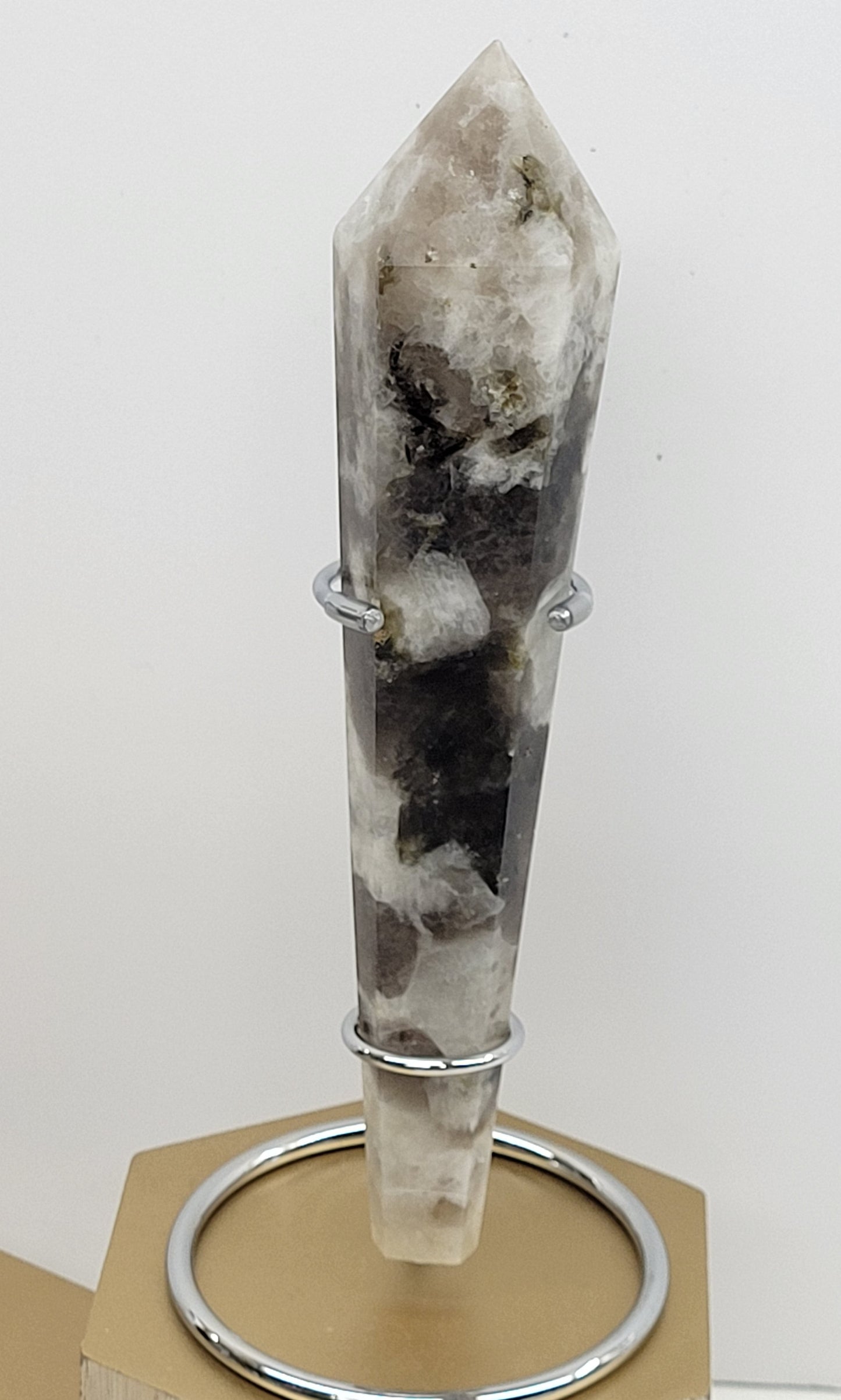 Smoky Quartz w/ Mica wand