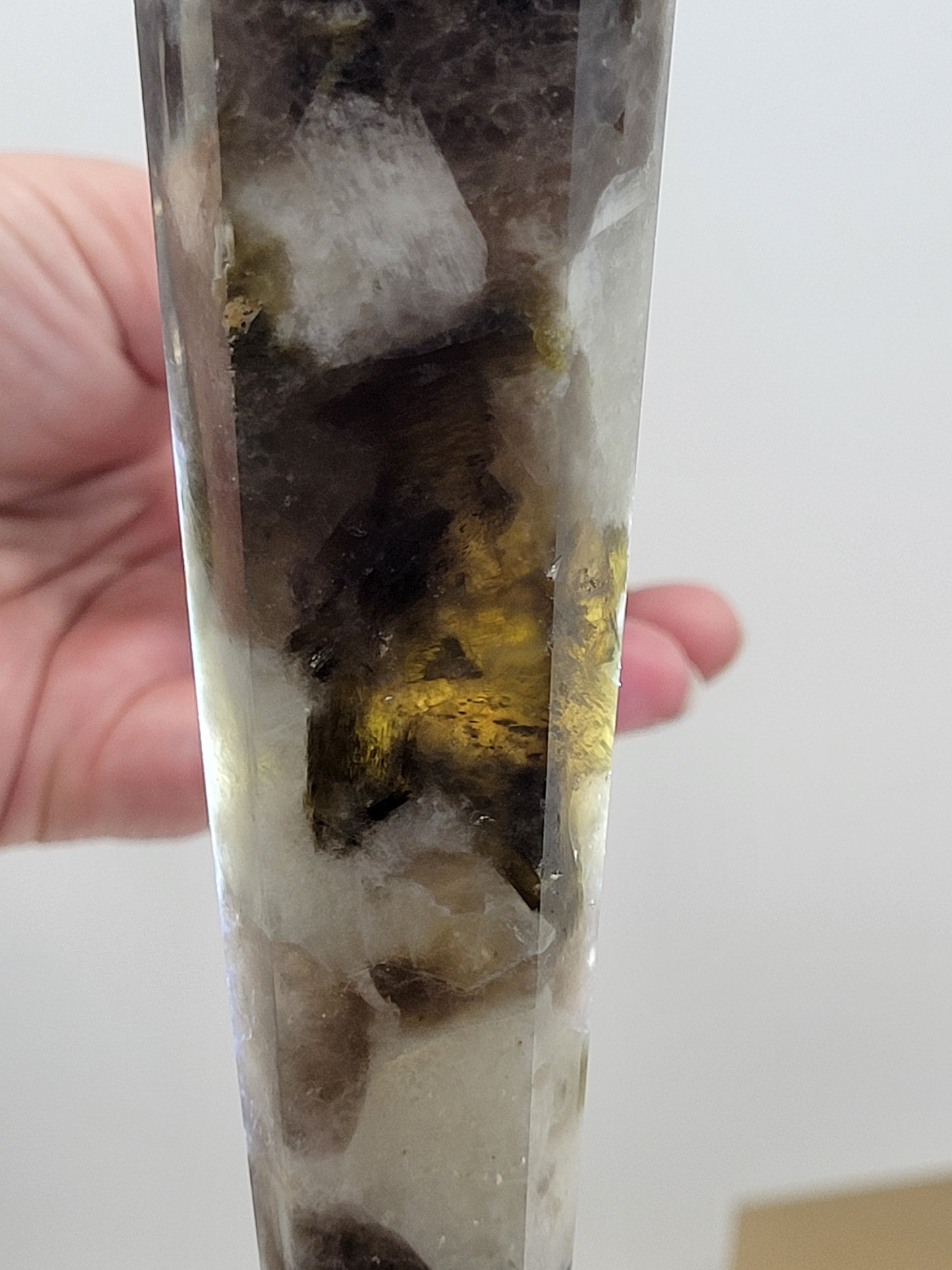 Smoky Quartz w/ Mica wand