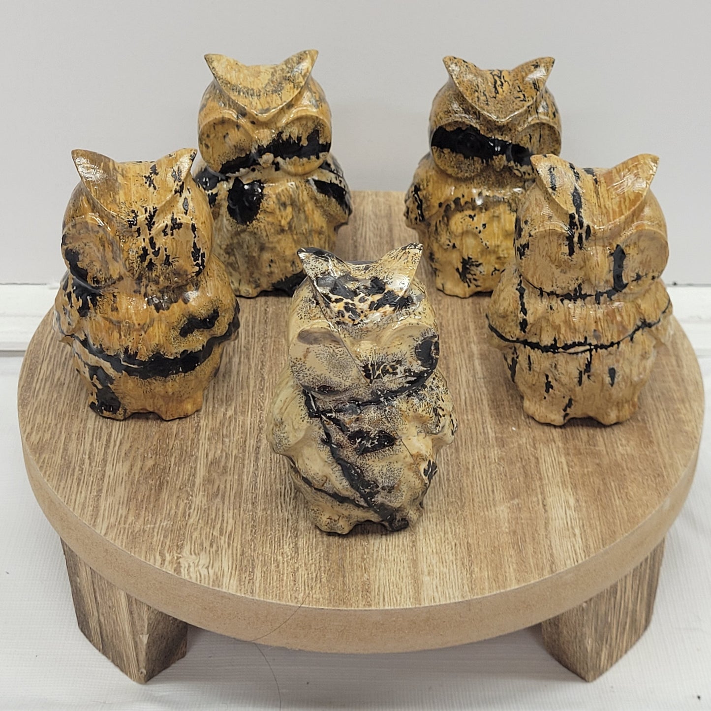 Picture Jasper owl carvings (large)