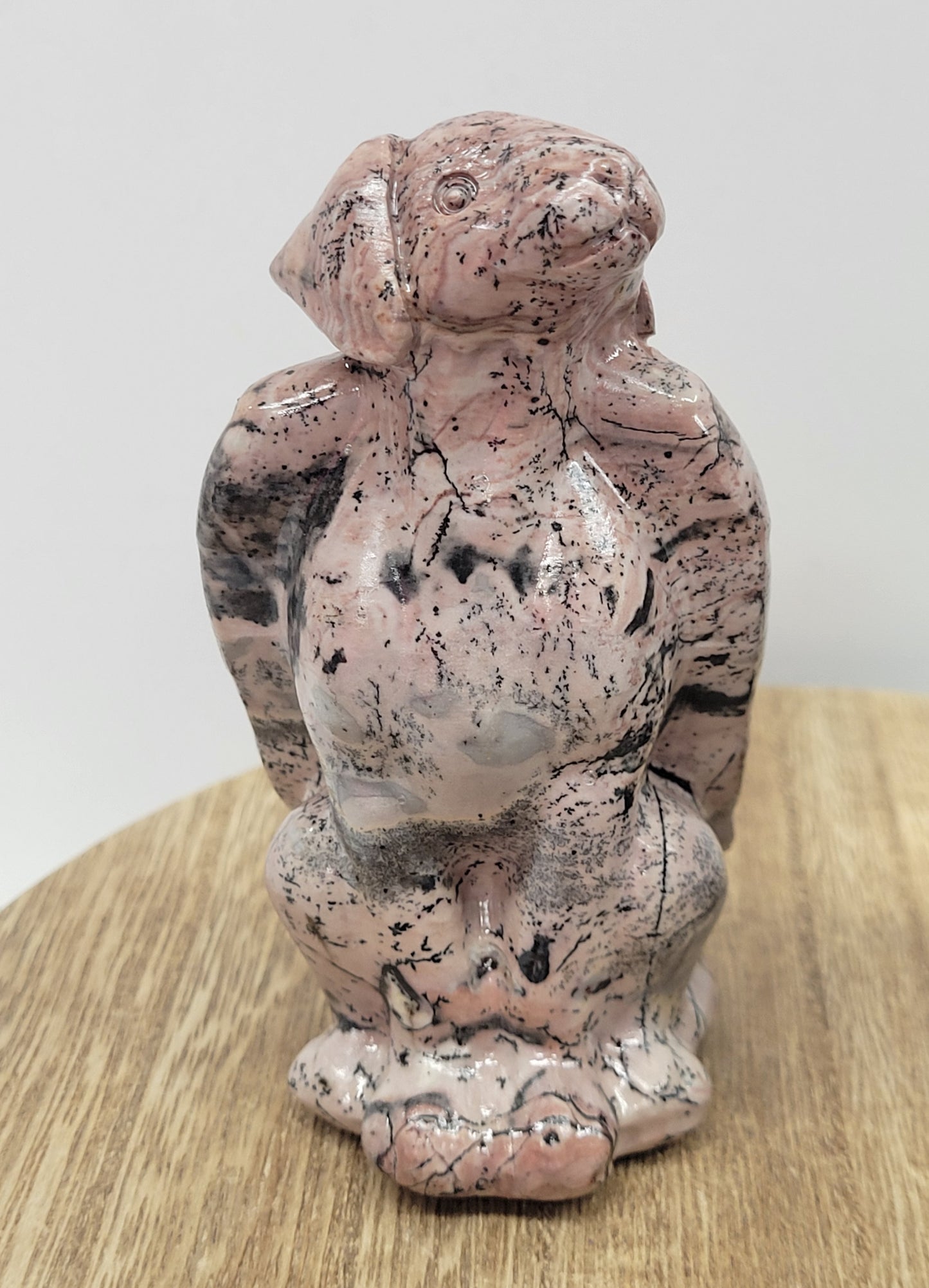 Picture Jasper angel dog carvings