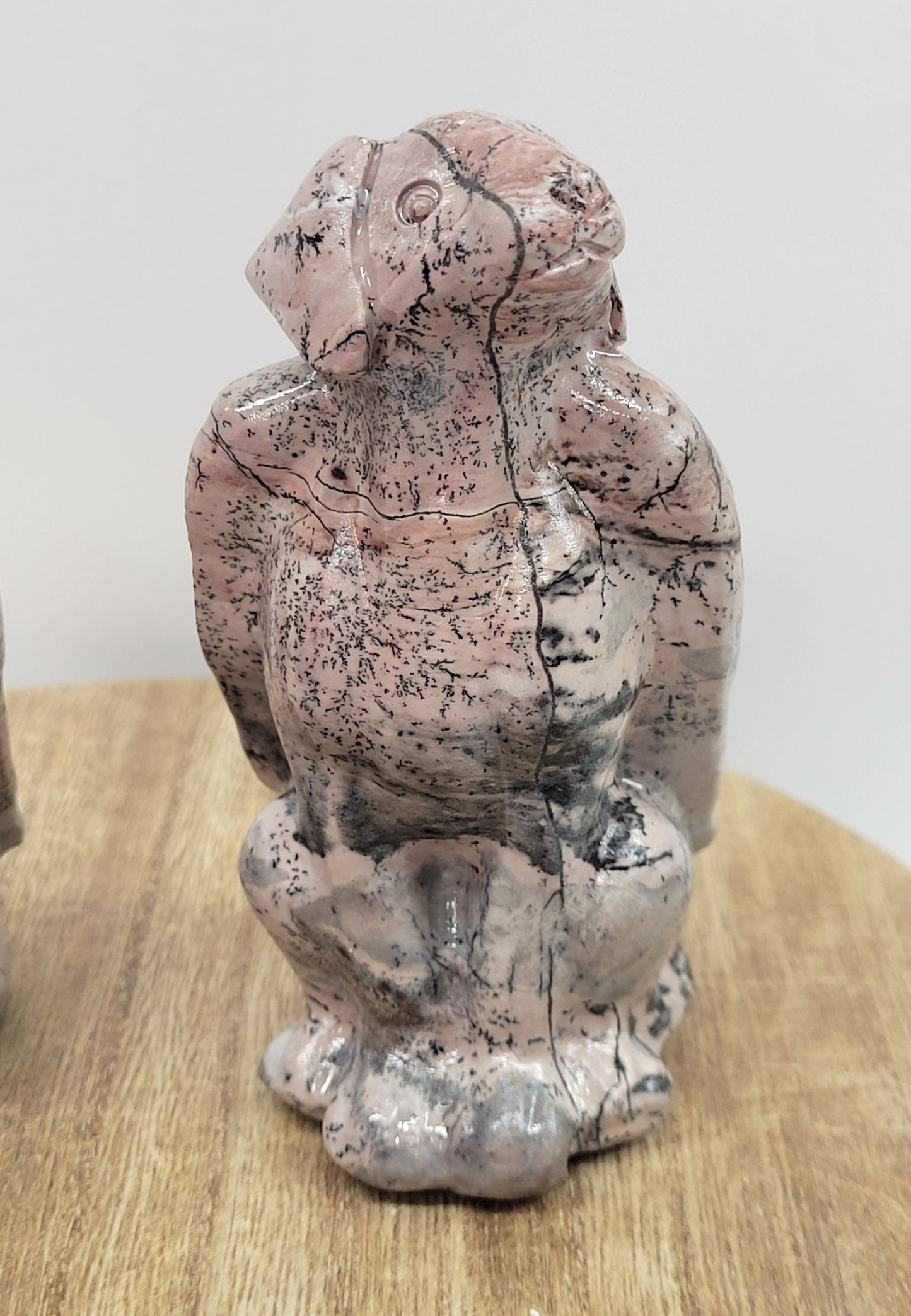 Picture Jasper angel dog carvings