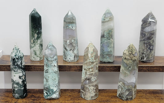 Moss Agate tower (6 sided)