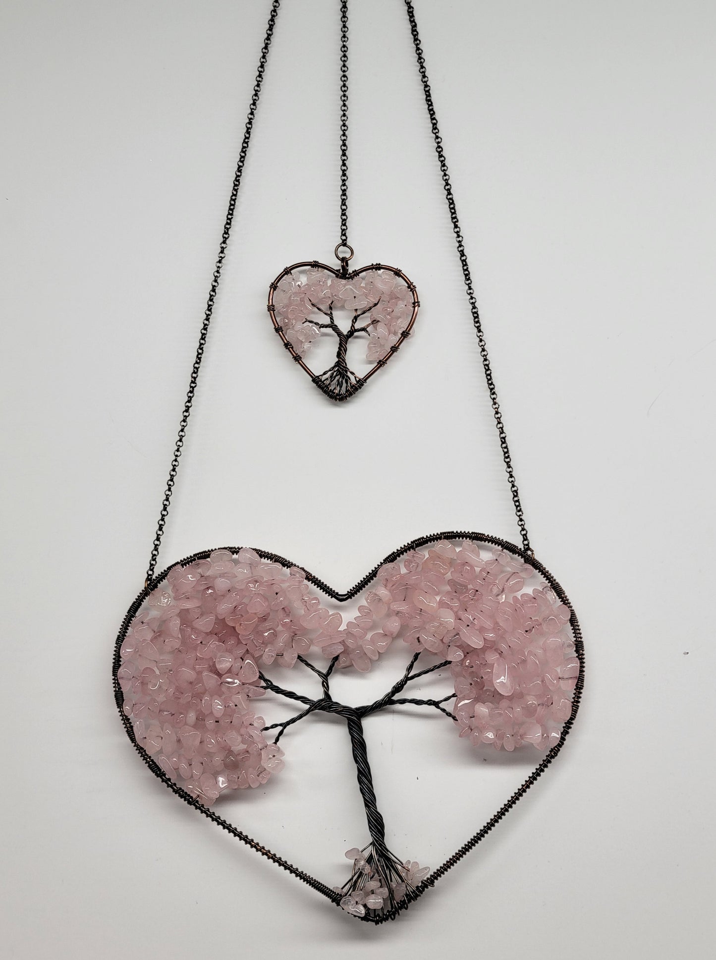 Suncatcher - Double heart Tree of Life