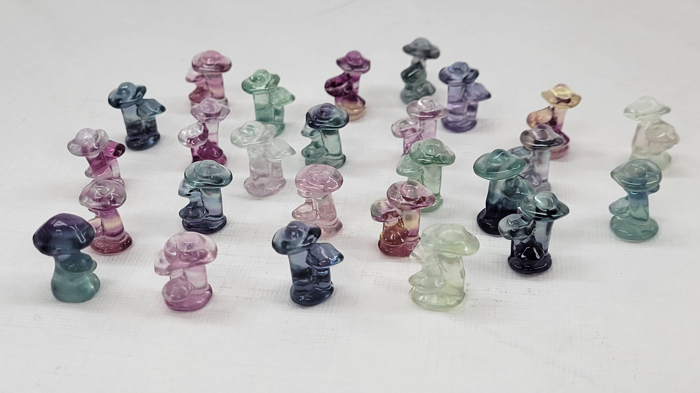 Fluorite mini - Mushroom clusters/family