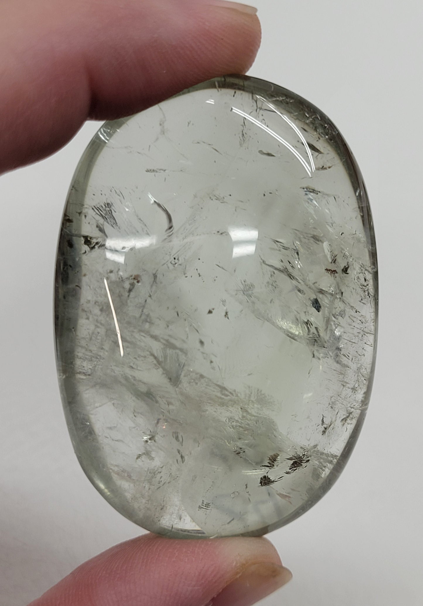 Palm - Prasiolite (Green Quartz)