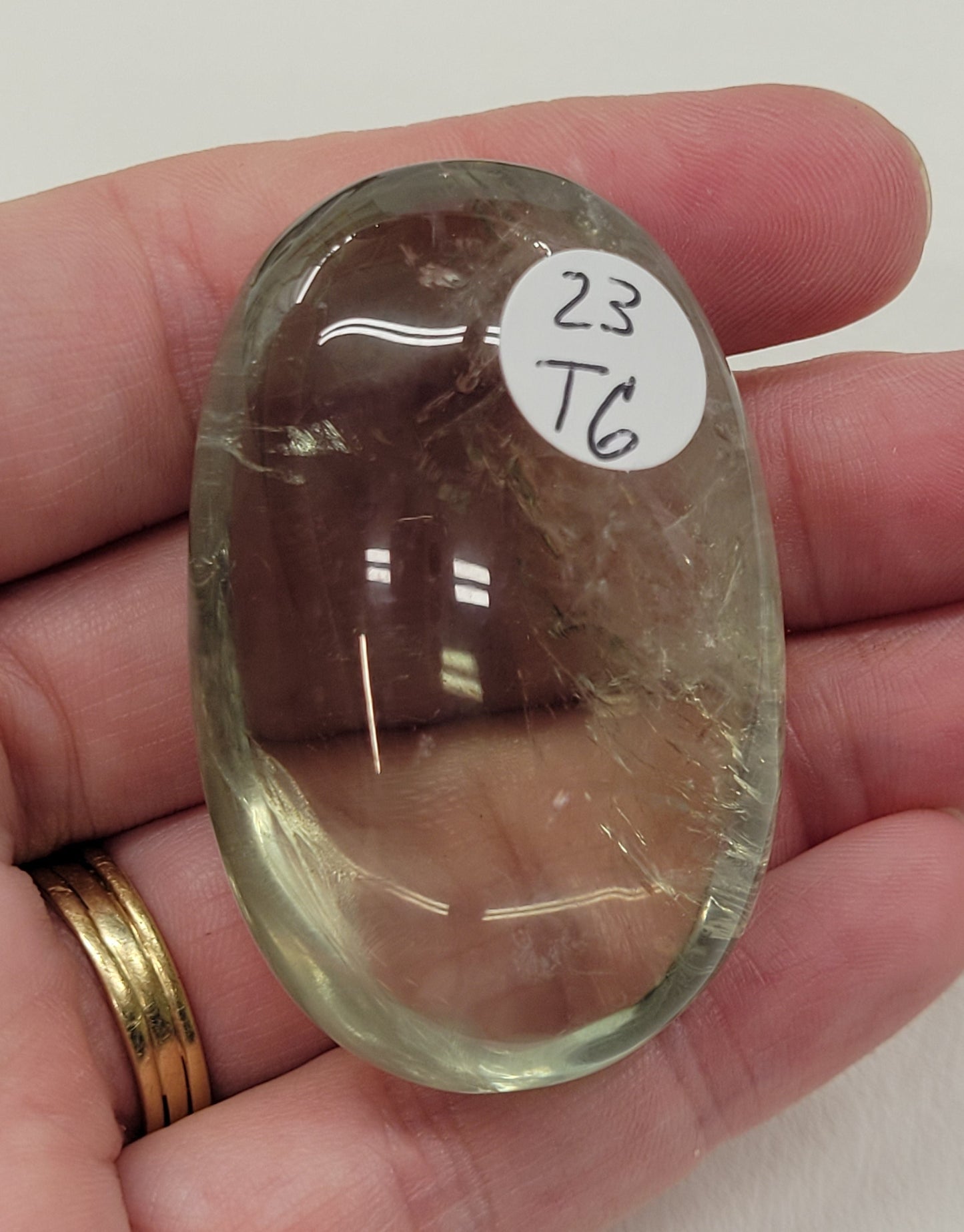 Palm - Prasiolite (Green Quartz)