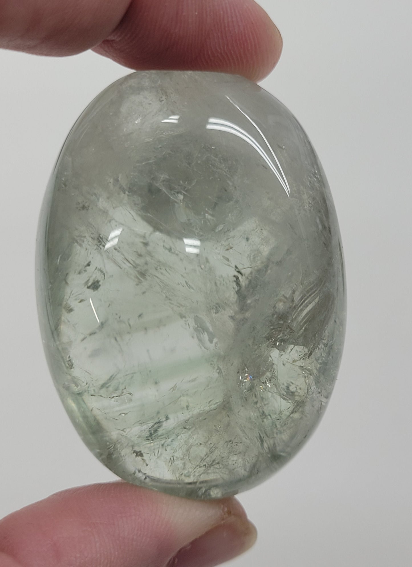 Palm - Prasiolite (Green Quartz)