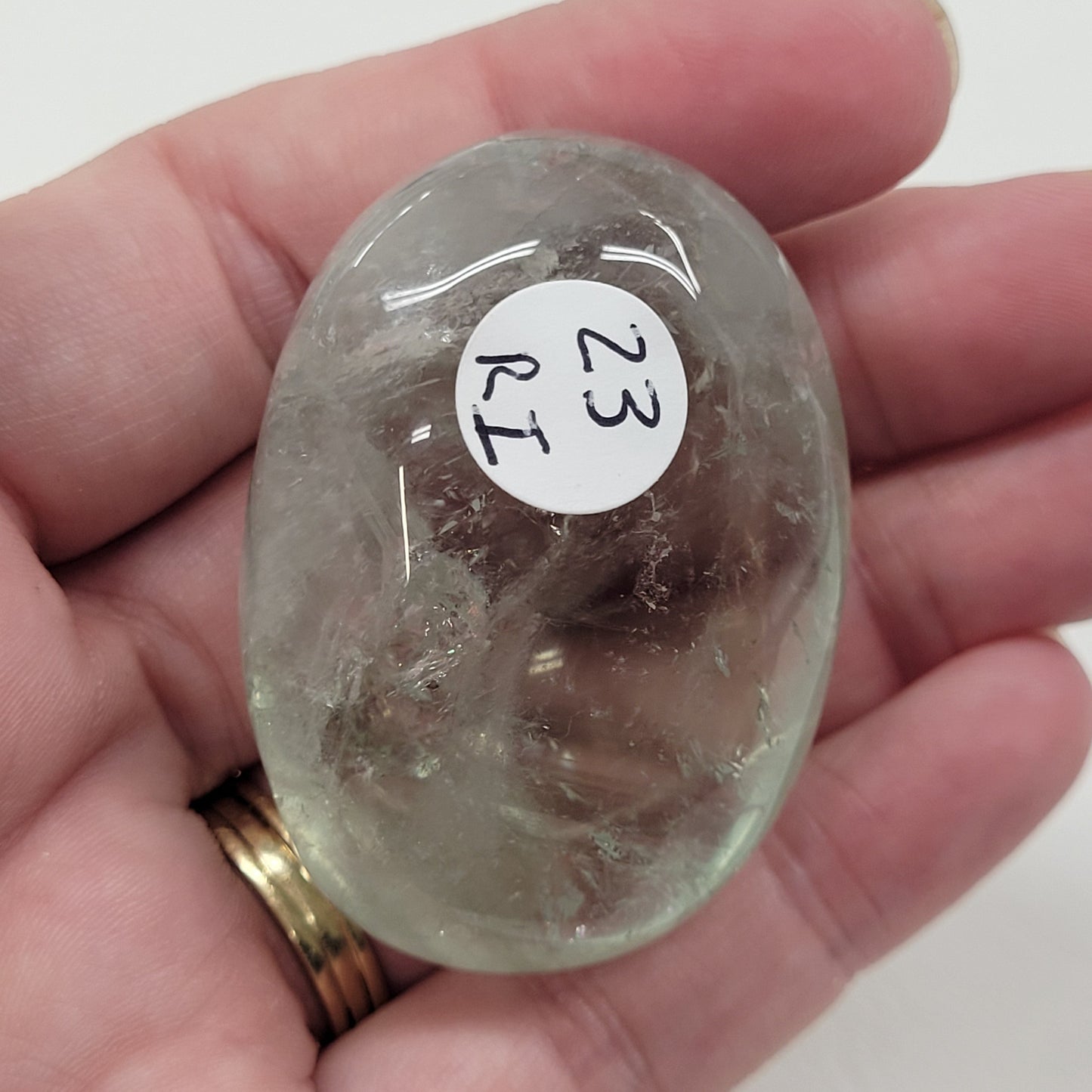 Palm - Prasiolite (Green Quartz)