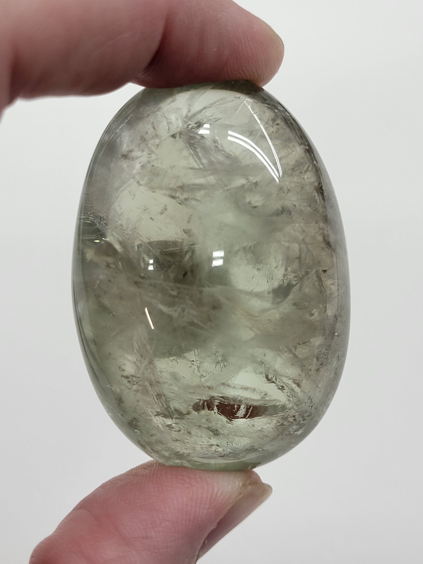 Palm - Prasiolite (Green Quartz)