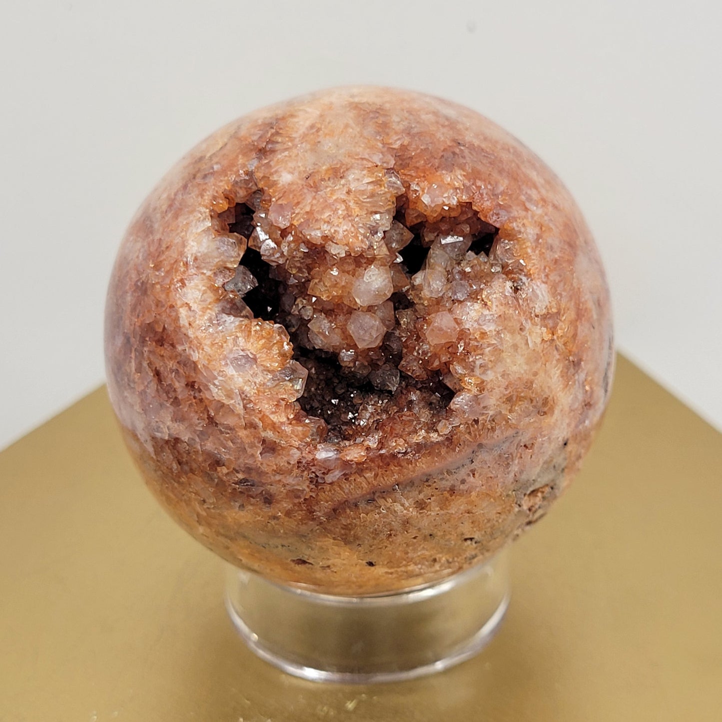 Red Drusy sphere