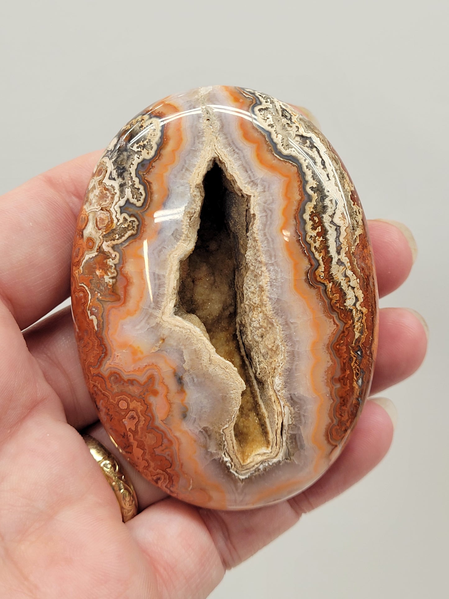 Palm - Pink Crazy Lace Agate