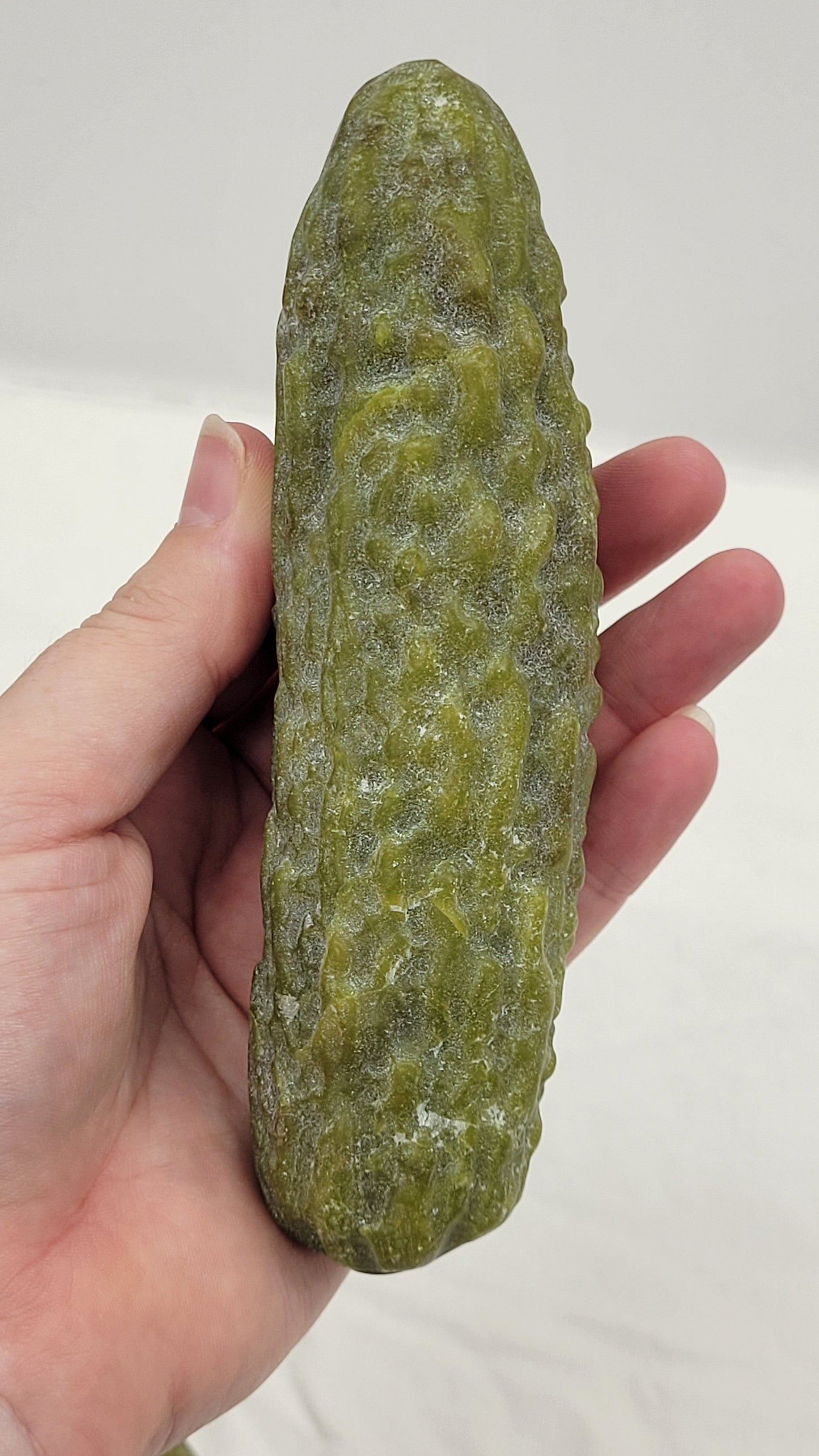 Vegetable carvings (pickle, carrot, pepper)