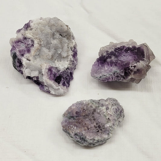 Purple Octahedral fluorite - China