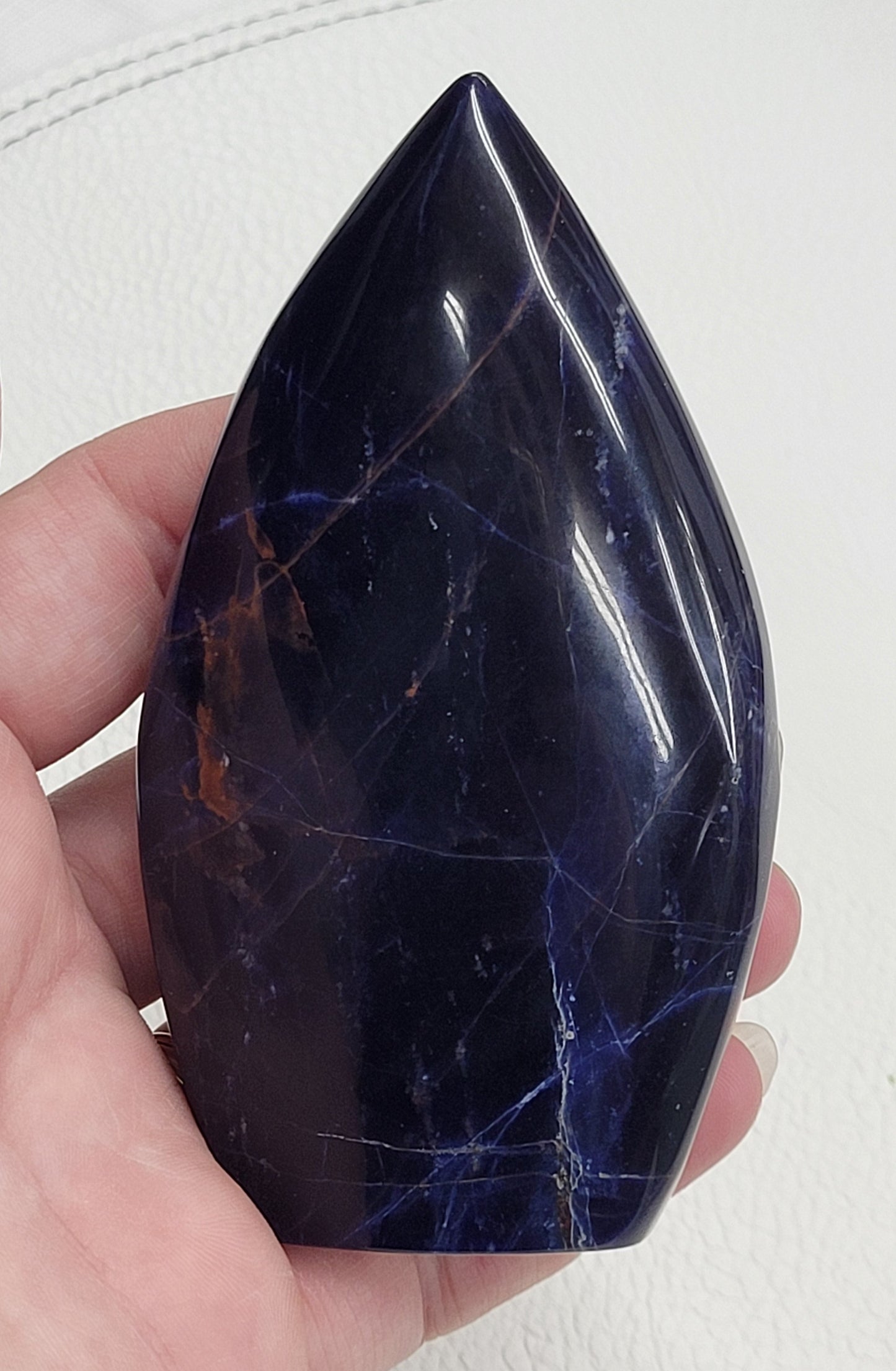 Sodalite teardrop flame
